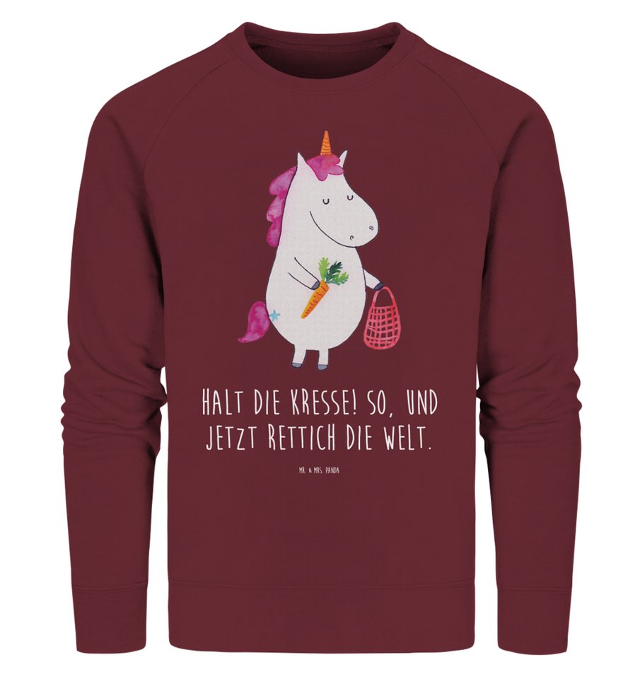 Mr. & Mrs. Panda Longpullover Einhorn Gemüse Größe XXL - Burgundy - Geschen günstig online kaufen