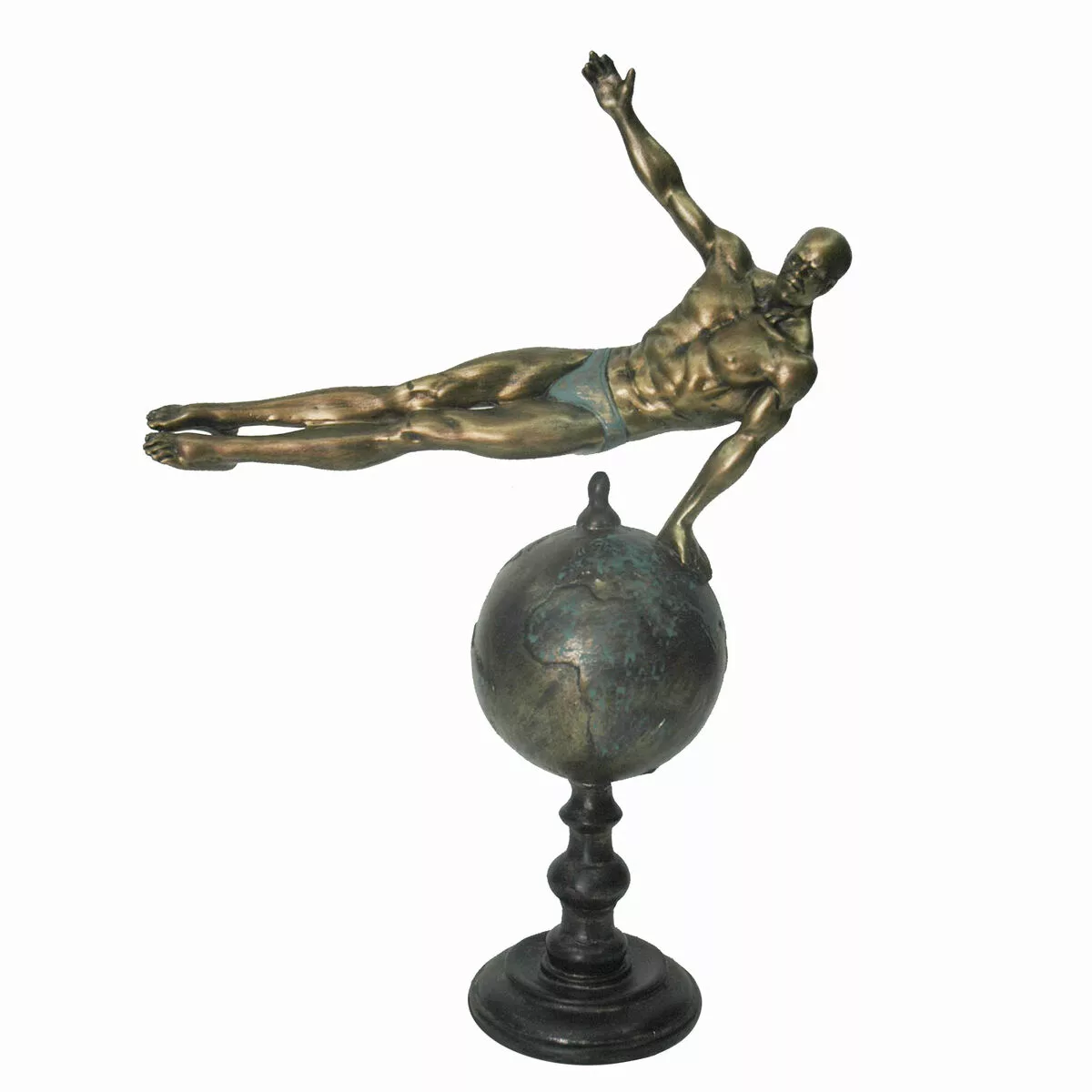 Deko-figur Dkd Home Decor Golden Harz Turner Moderne (27 X 11 X 39 Cm) günstig online kaufen