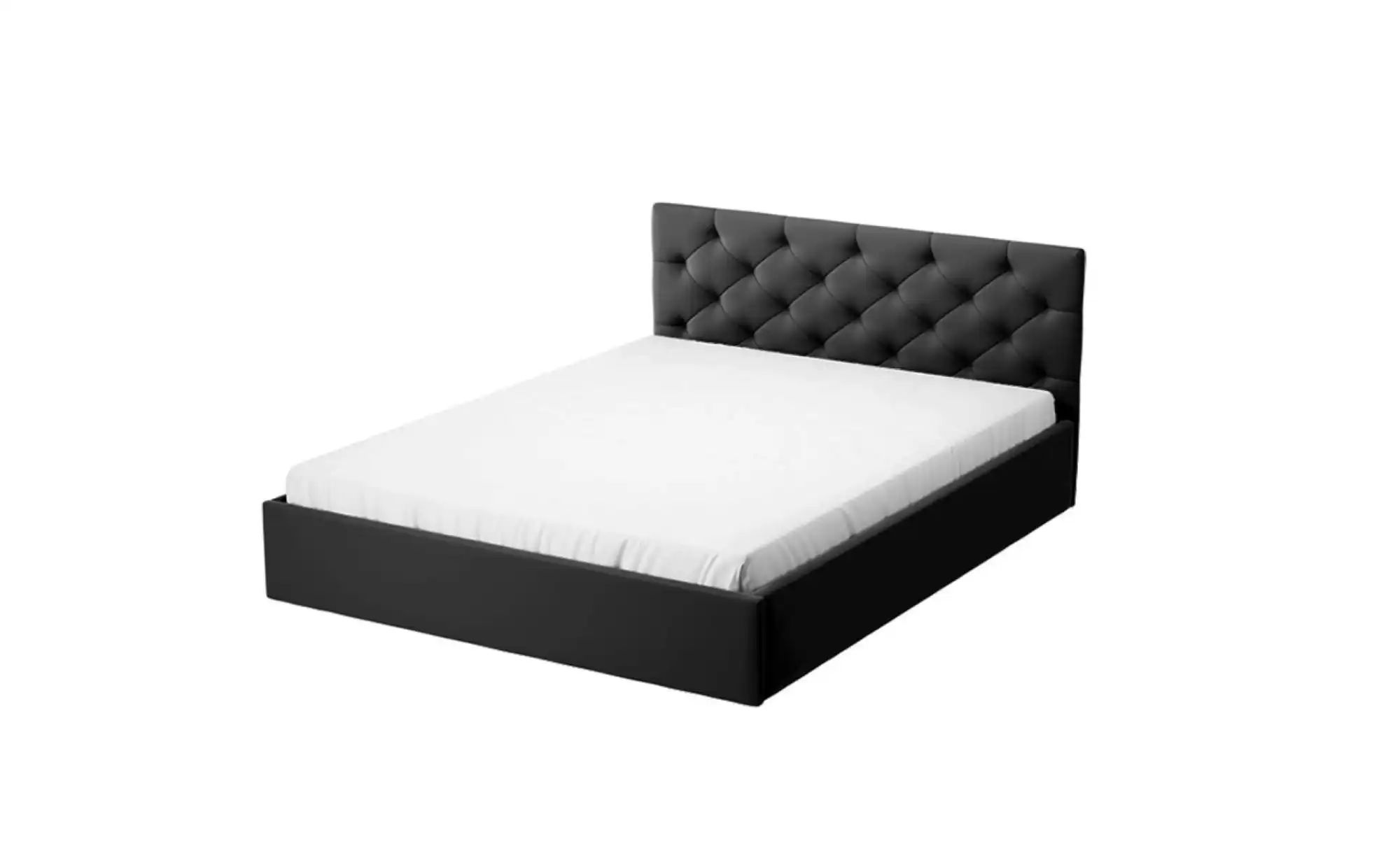 Polsterbett mit Bettkasten Sara ¦ schwarz ¦ Maße (cm): B: 99 H: 85 Betten > günstig online kaufen