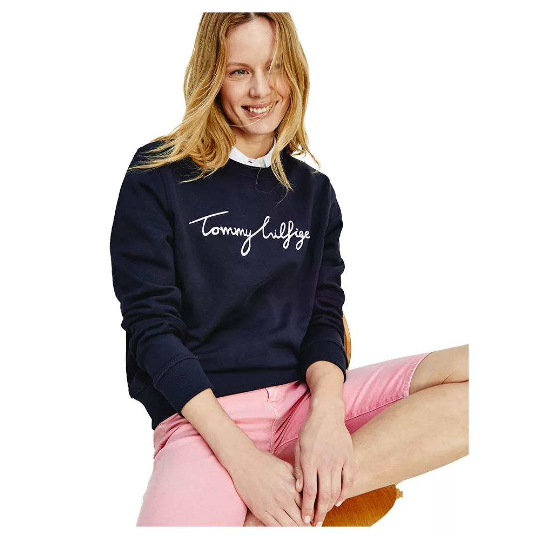 Tommy Hilfiger Regular Graphic Pullover XS Desert Sky günstig online kaufen