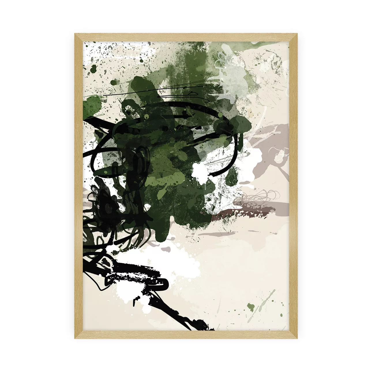 Poster Abstract II, 40 x 50 cm , Rahmen wählen: gold günstig online kaufen