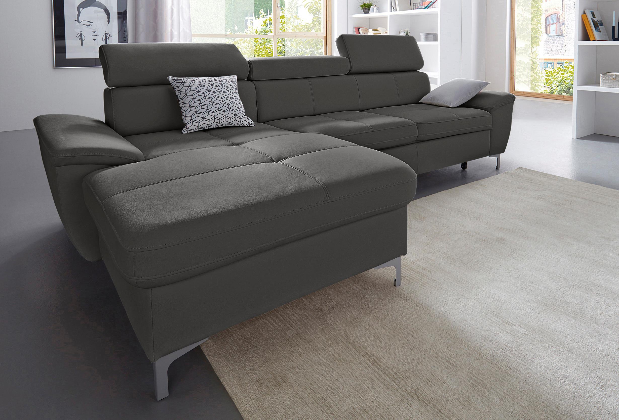 exxpo - sofa fashion Ecksofa Azzano, L-Form, wahlweise mit Bettfunktion und günstig online kaufen