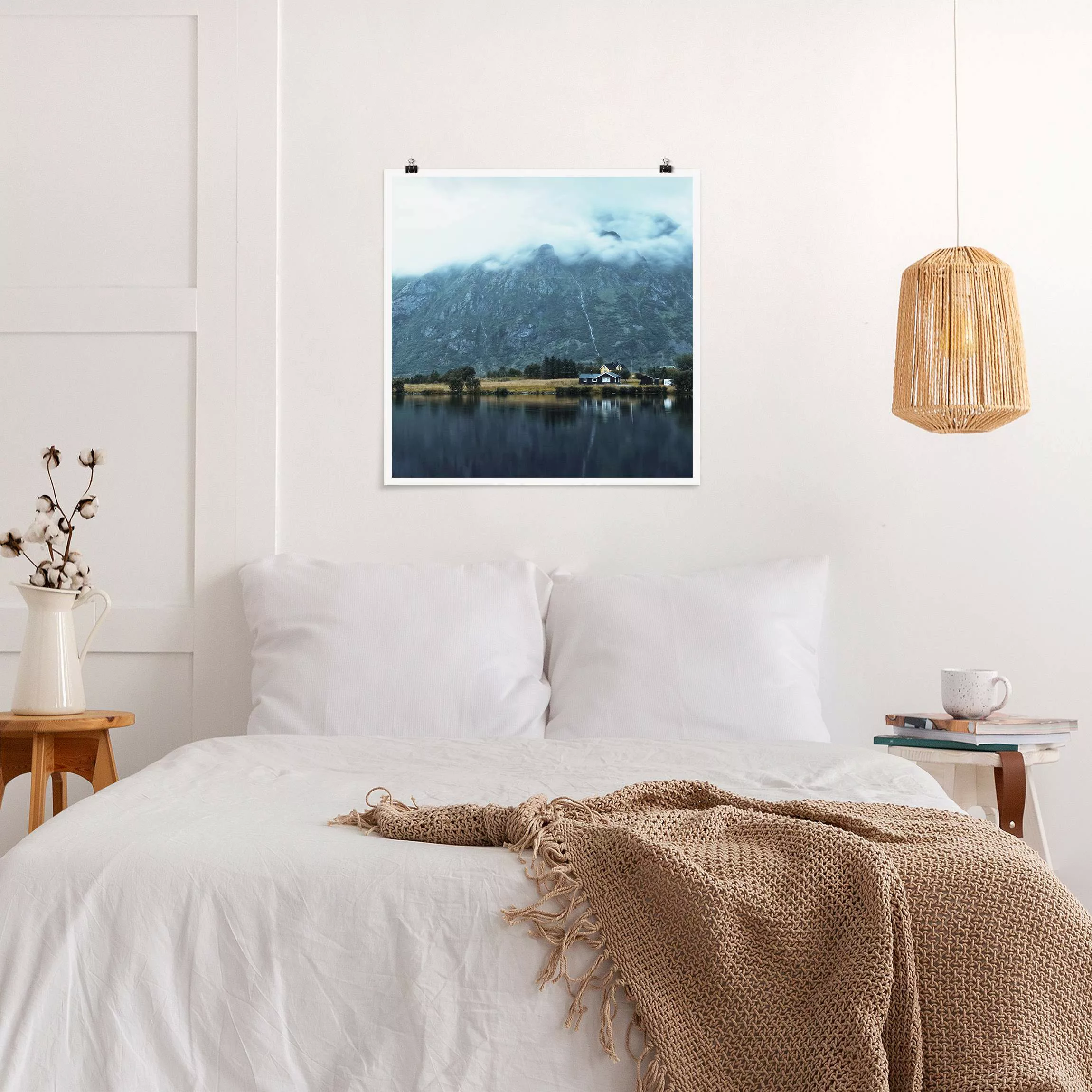 Poster Spiegelung auf den Lofoten günstig online kaufen