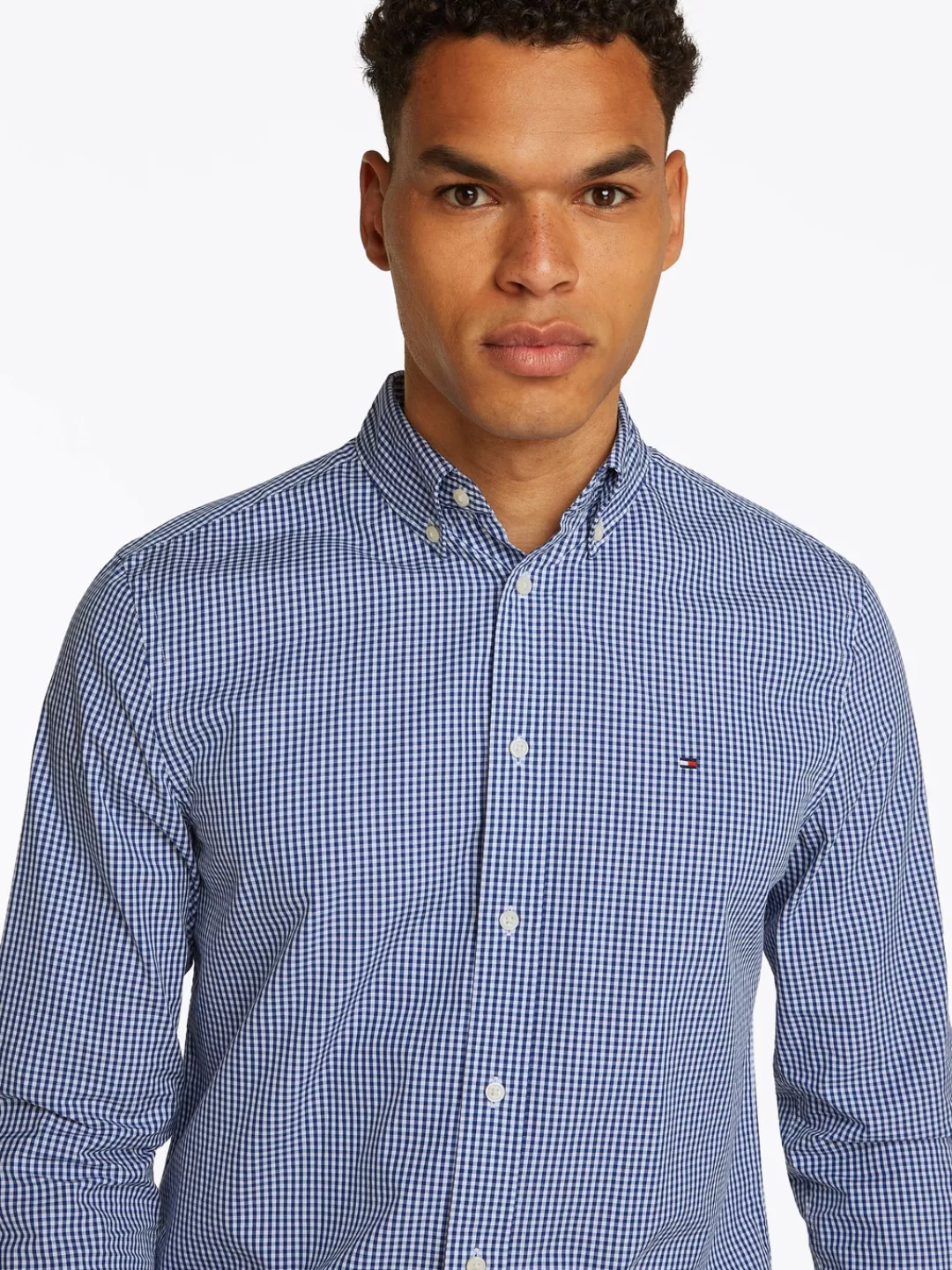 Tommy Hilfiger Businesshemd "FLEX POPLIN GINGHAM RF SHIRT", mit Karomuster günstig online kaufen