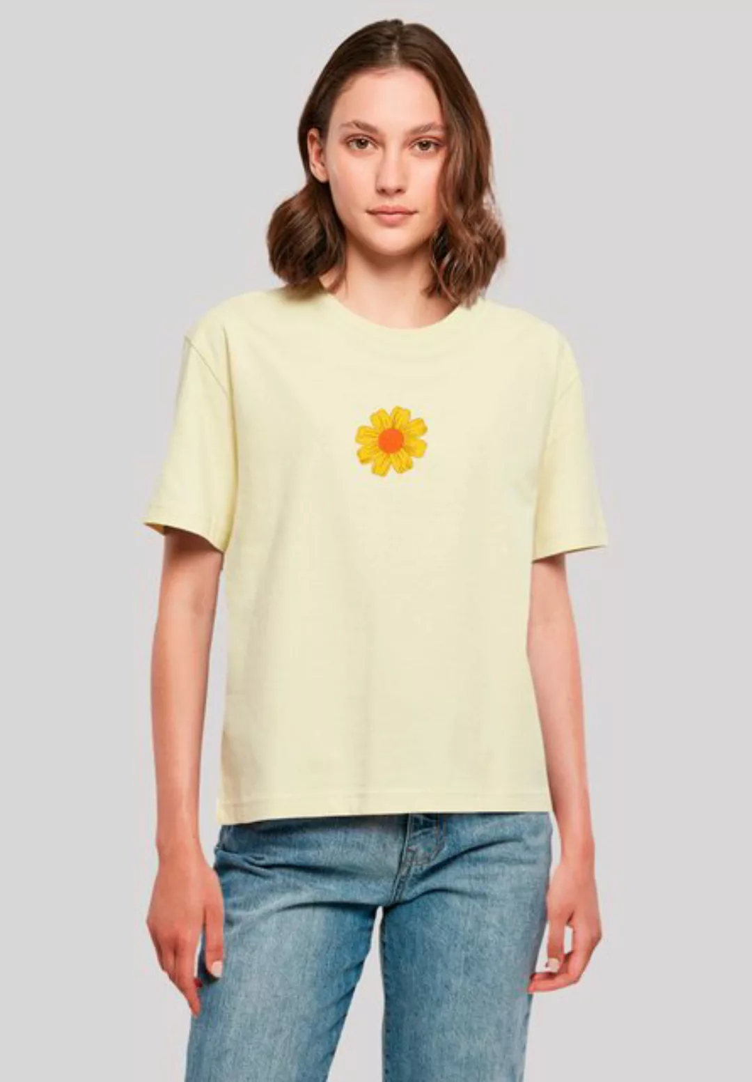 emoji couture T-Shirt Golden diamonds flower orange center Premium Qualität günstig online kaufen