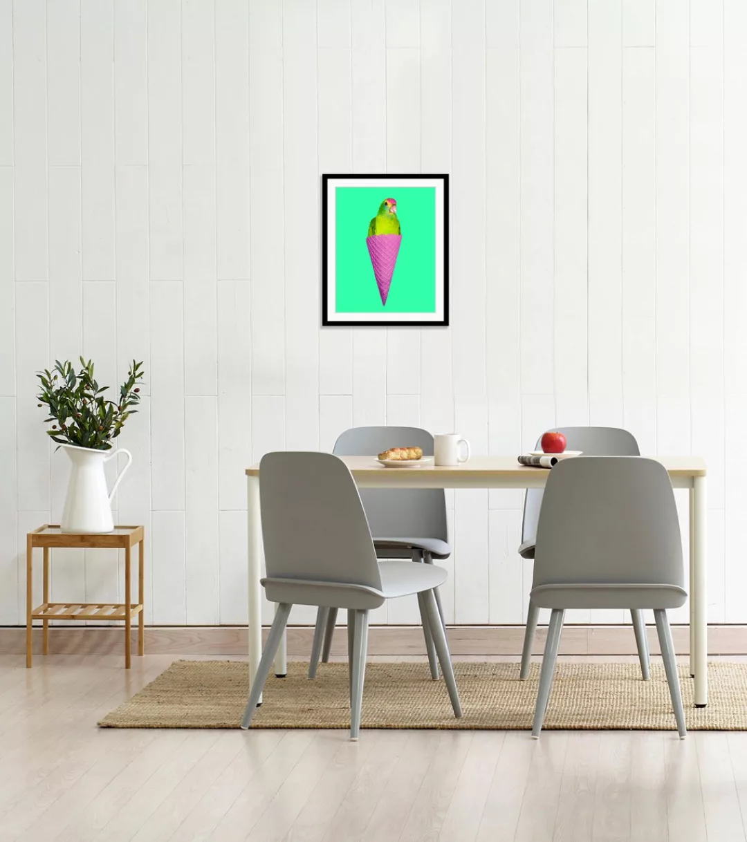 queence Bild »Merle«, Eis-Vögel-Vogelbilder-Süßigkeiten-Süßspeisen-Foto-Kun günstig online kaufen