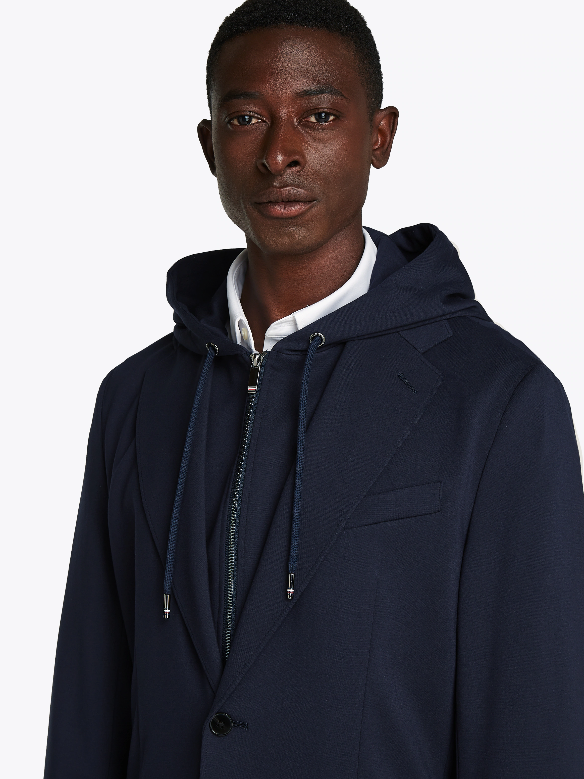 Tommy Hilfiger Sakko "DC PUNTO MILANO HOOD BLAZER", mit herausnehmbaren Kap günstig online kaufen