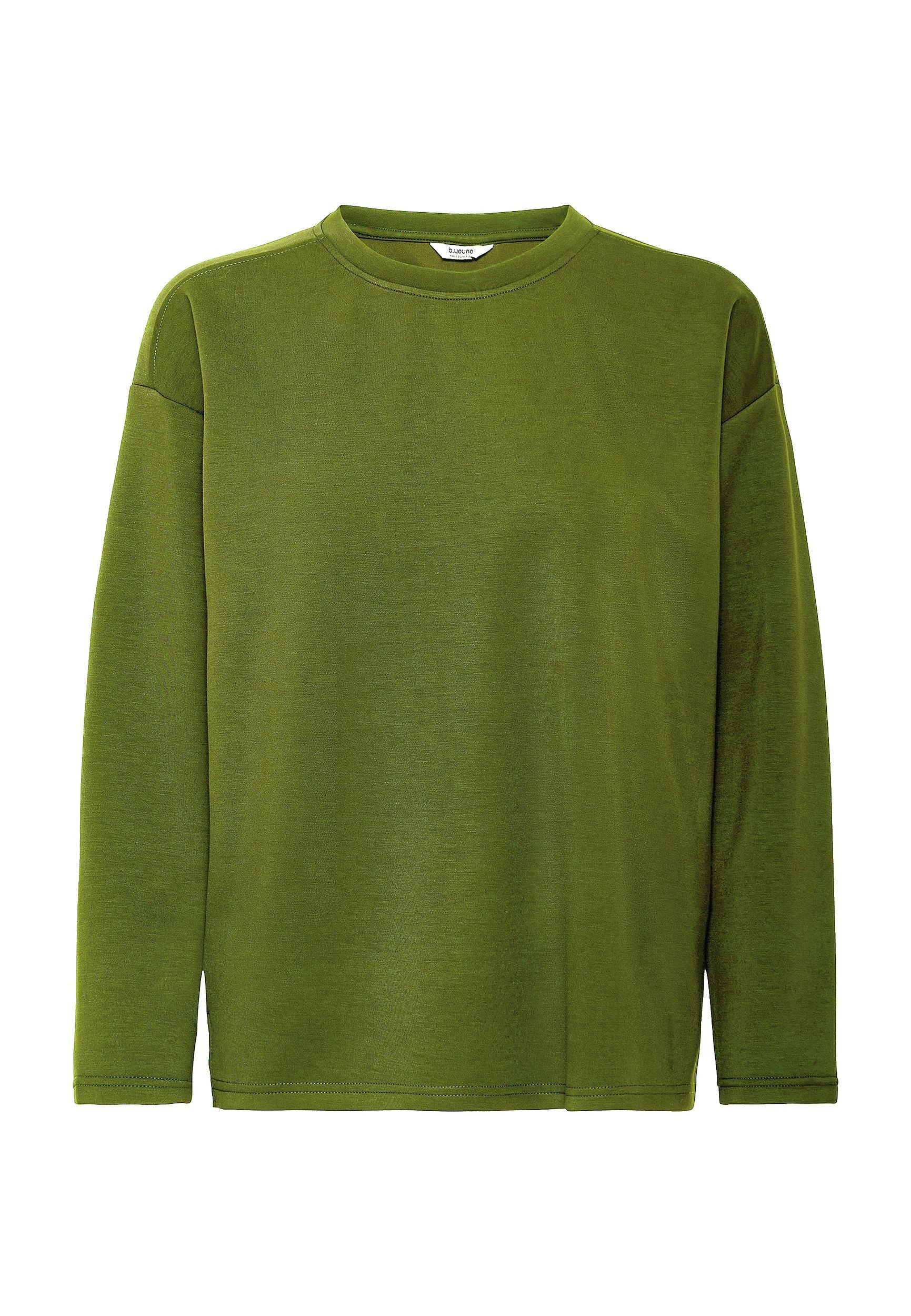 b.young Longpullover Regular Fit Rundhals Langarm günstig online kaufen