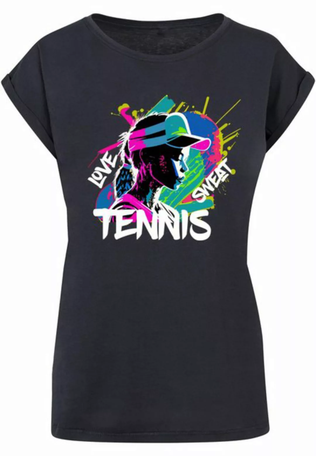 Merchcode T-Shirt Merchcode Damen Ladies Tennis Love, Sweat - T-Shirt (1-tl günstig online kaufen