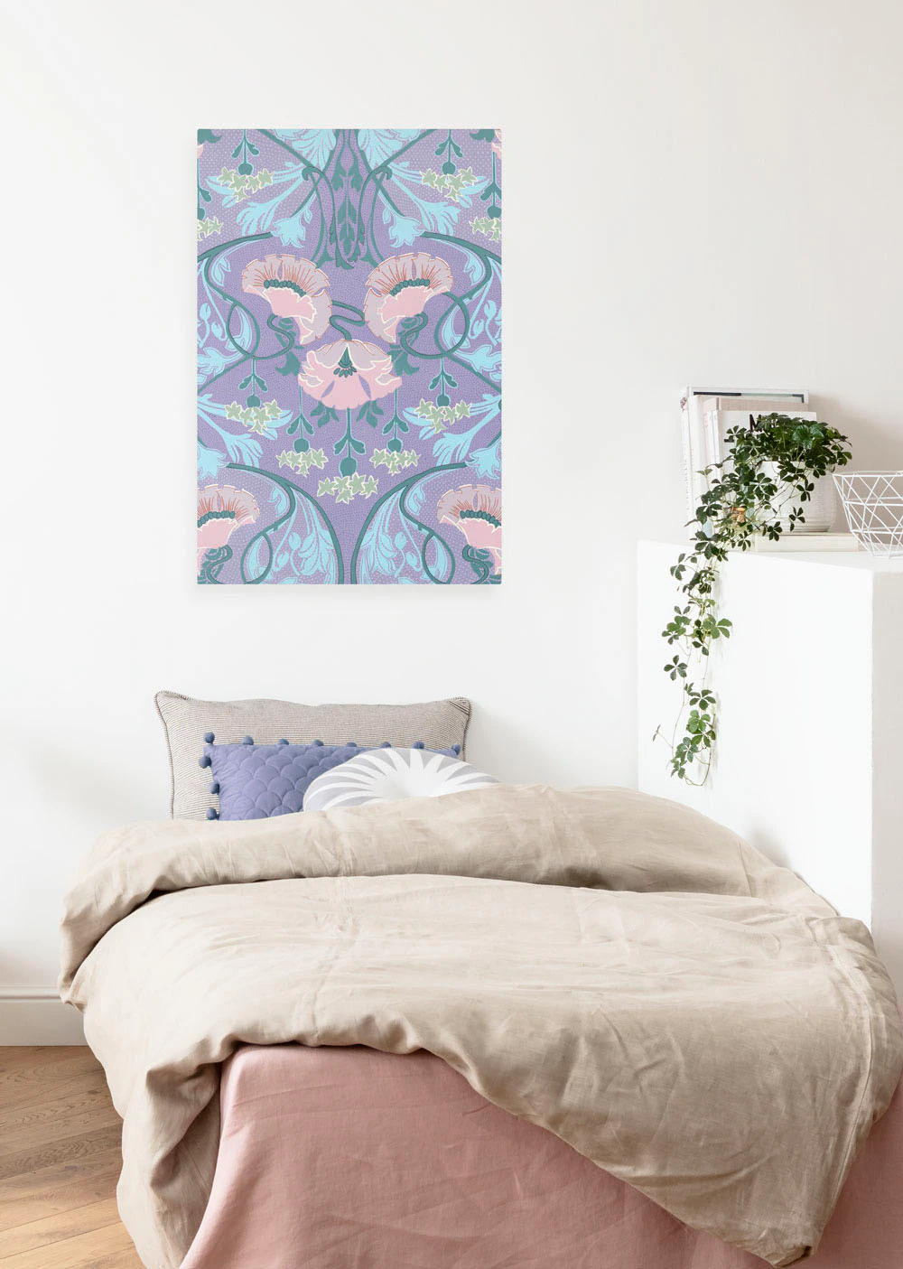 Komar Leinwandbild "Mandala Mauve - Größe 60 x 90 cm", Natur, (1 St.), Keil günstig online kaufen