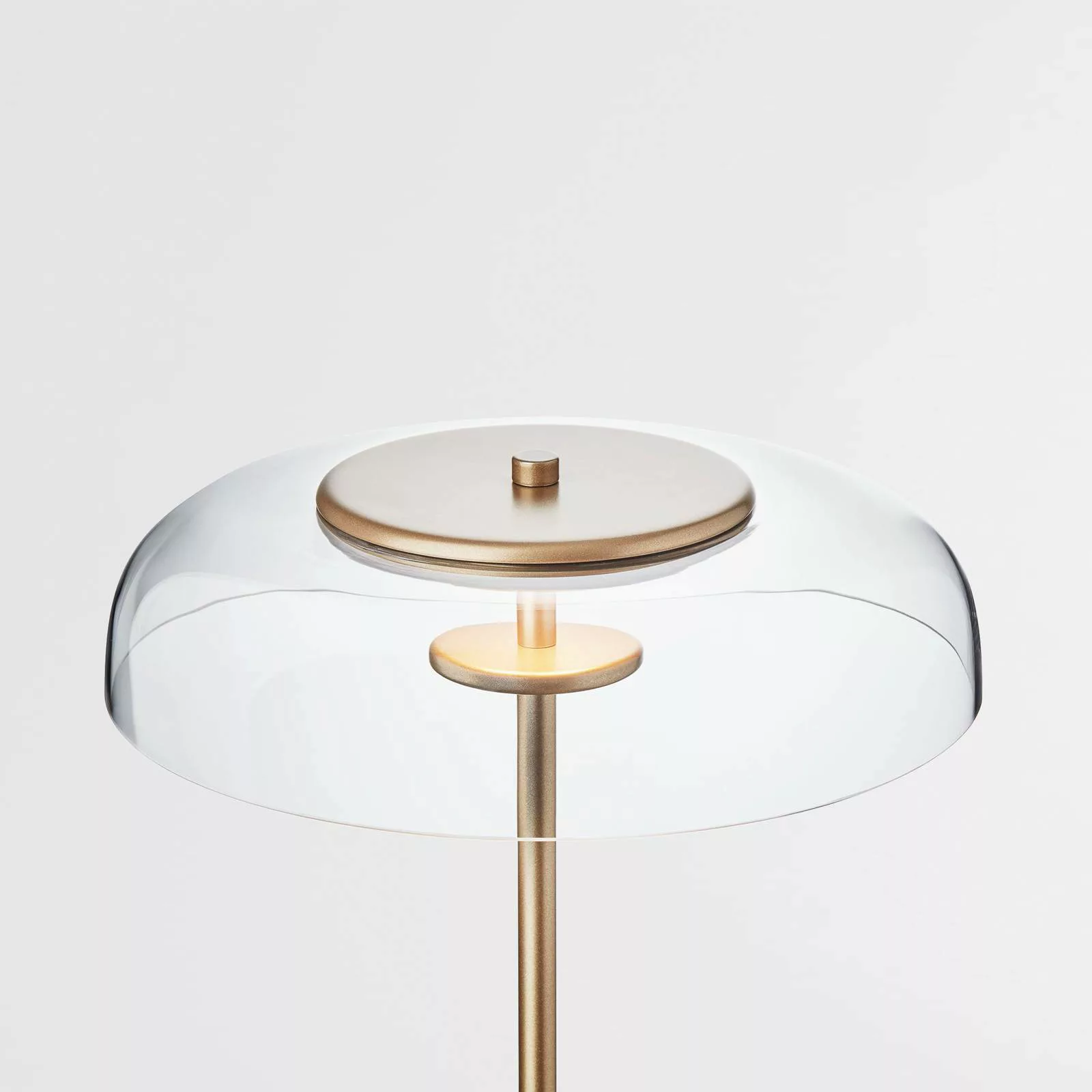Nuura Blossi Floor Ø 29 LED-Stehlampe gold/klar günstig online kaufen