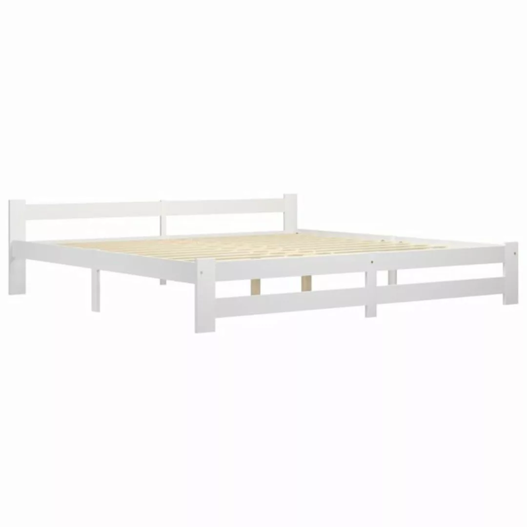 vidaXL Bettgestell Massivholzbett Kiefer 200x200 cm Bett Bettrahmen Bettges günstig online kaufen