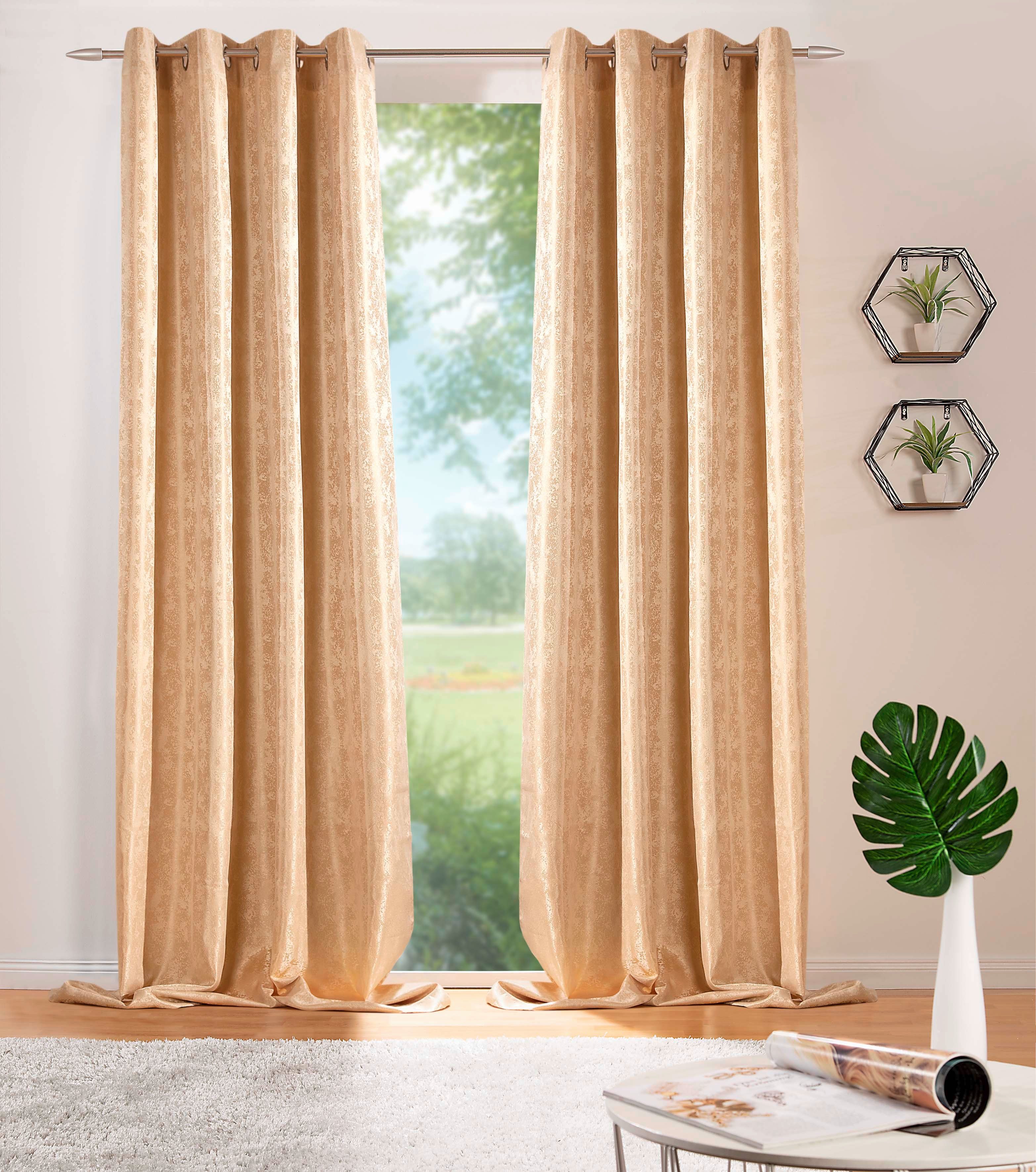 DecoHome24 Gardine Brillant Meliert, Ösen (2 günstig online kaufen