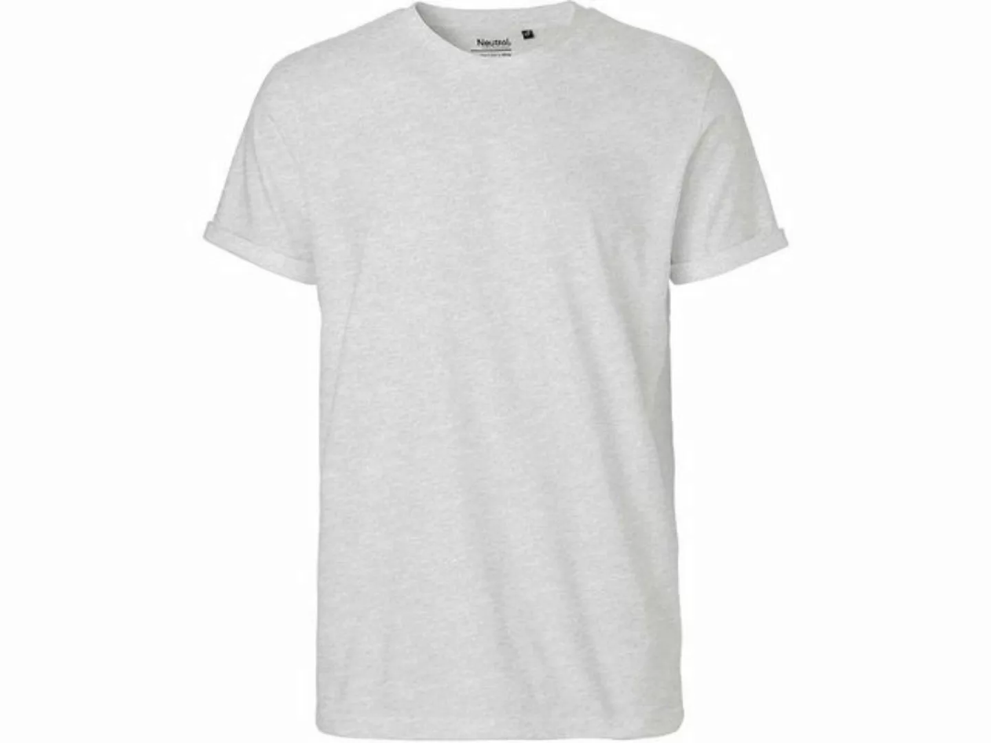 Neutral T-Shirt Neutral Bio-Herren-T-Shirt mit Roll-Up-Ärmeln günstig online kaufen