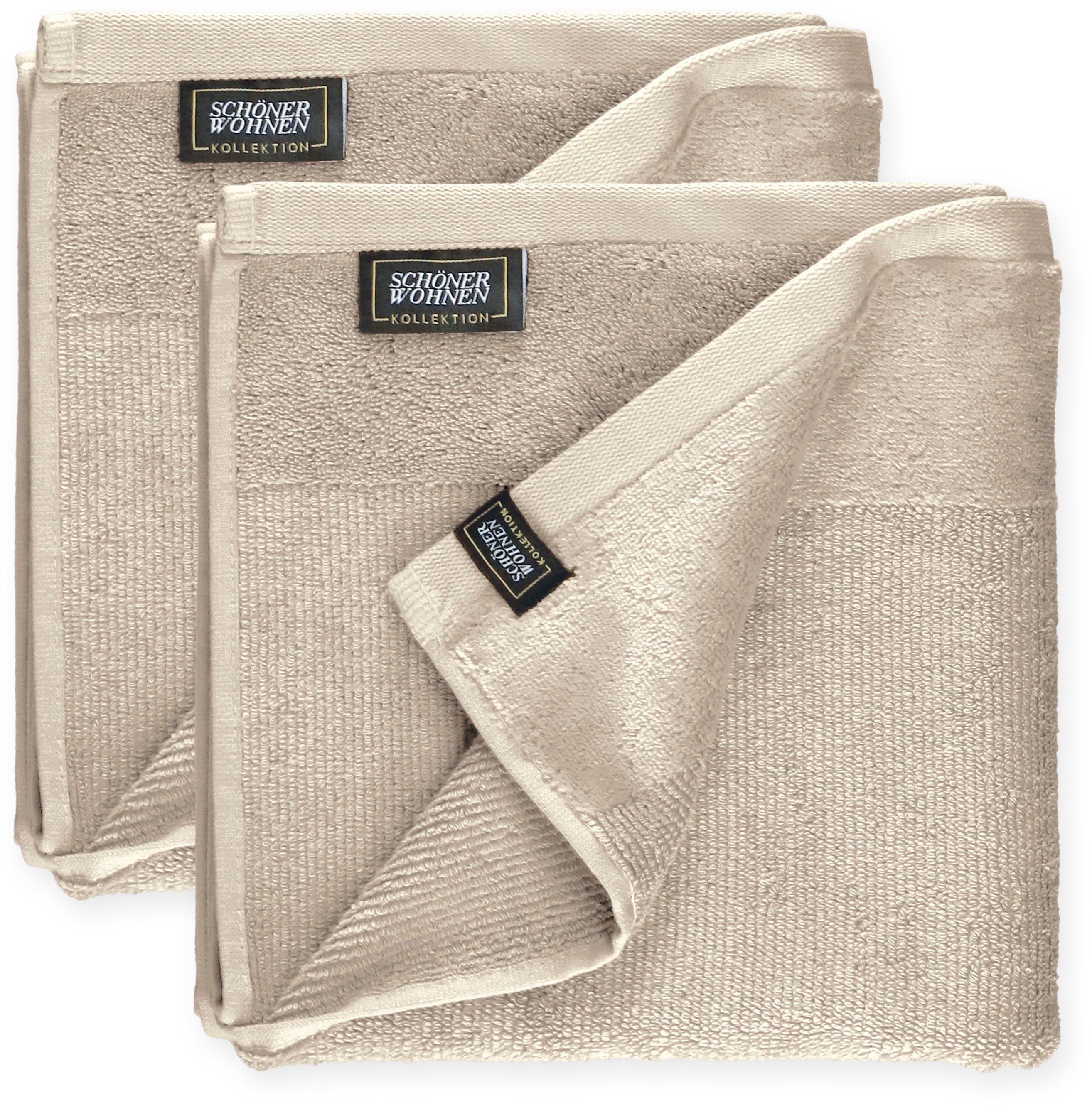 SCHÖNER WOHNEN-Kollektion Handtücher »Sense«, (2 St., Handtuch 50 x 100 cm) günstig online kaufen