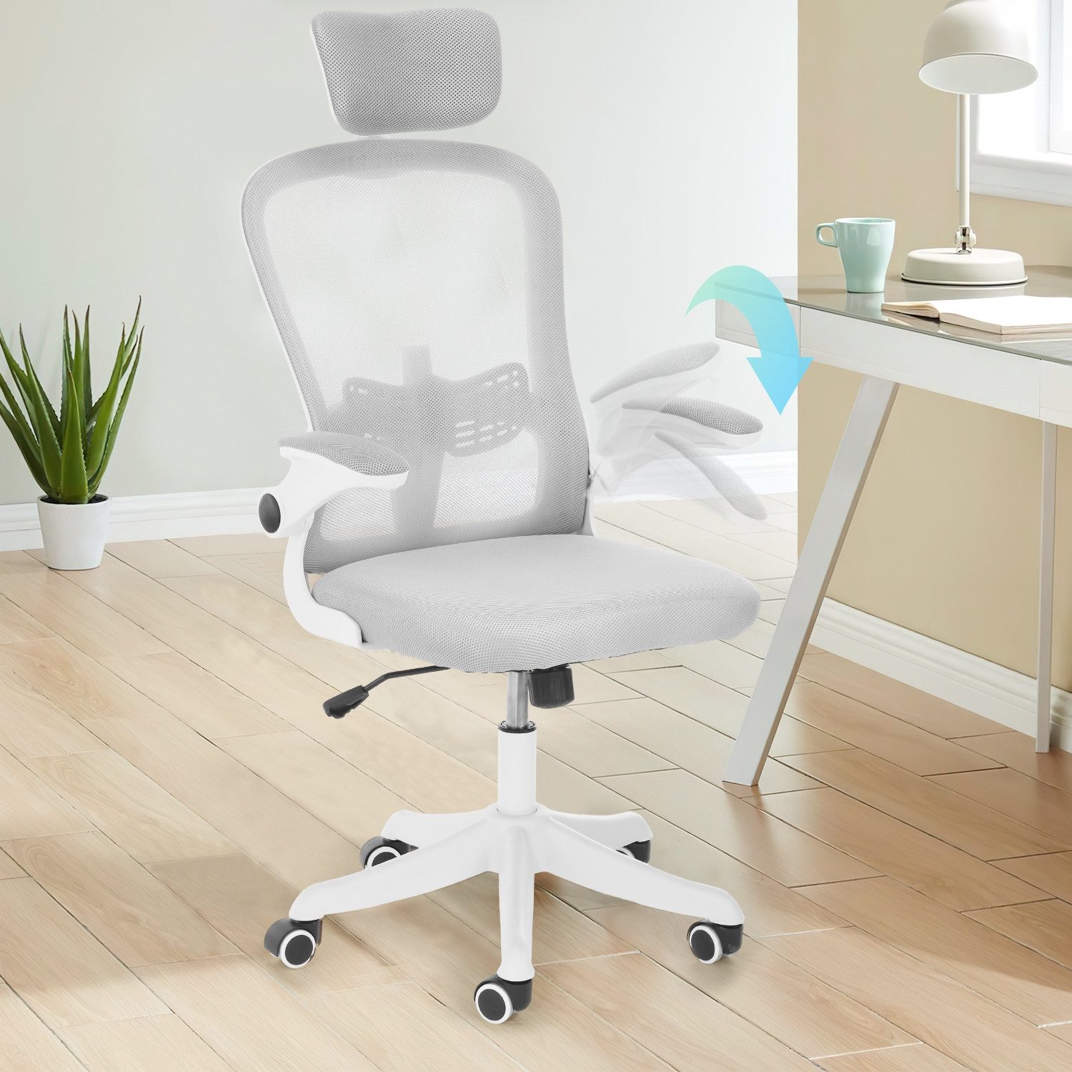 WILGOON Bürostuhl Ergonomisch Schreibtischstuhl mit Lendenwirbelstütze, günstig online kaufen
