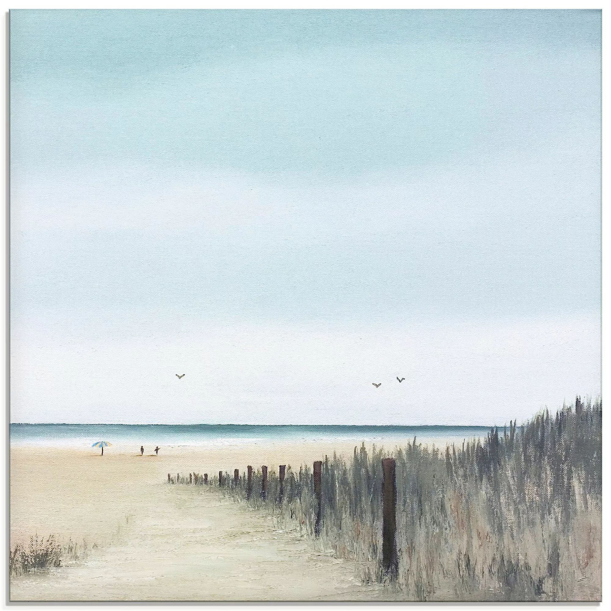 Artland Glasbild "Sonniger Morgen I", Strand, (1 St.) günstig online kaufen