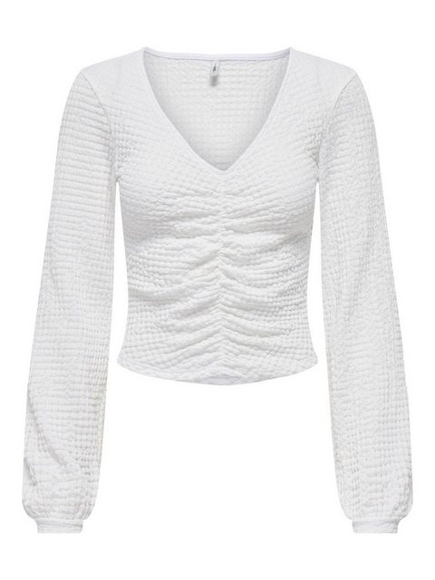 ONLY V-Shirt ONLMAI L/S RUCHING TOP CC JRS günstig online kaufen