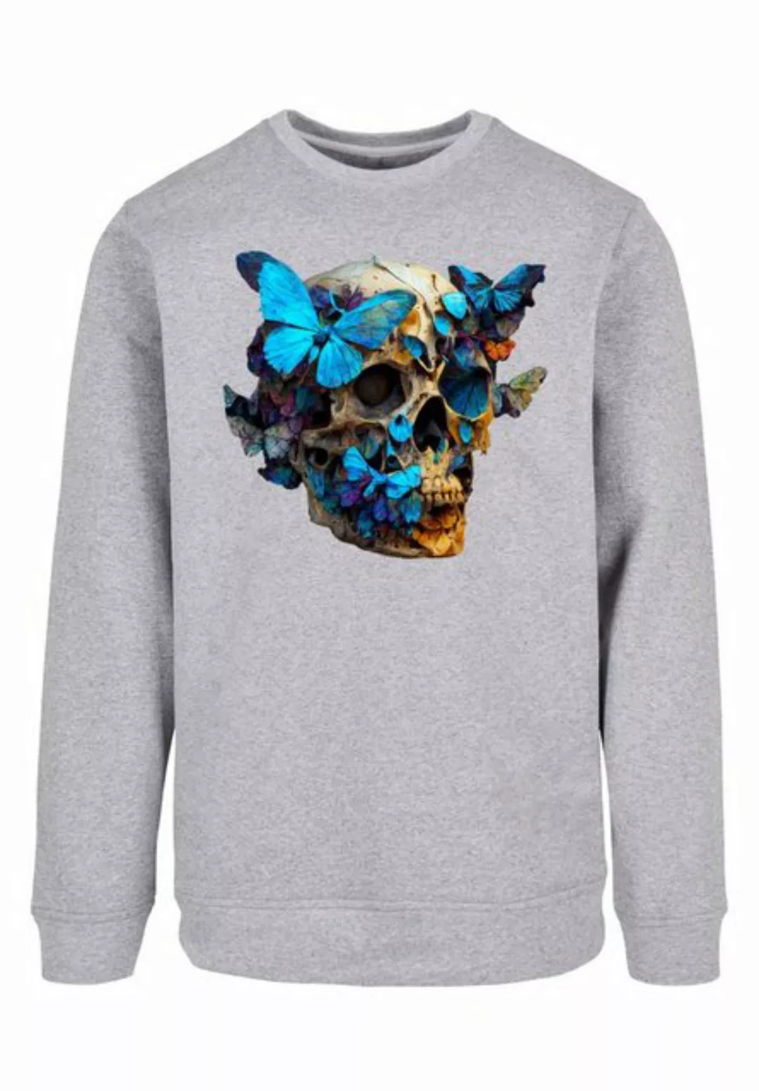 F4NT4STIC Kapuzenpullover "Schmetterling Skull CREW", Print günstig online kaufen