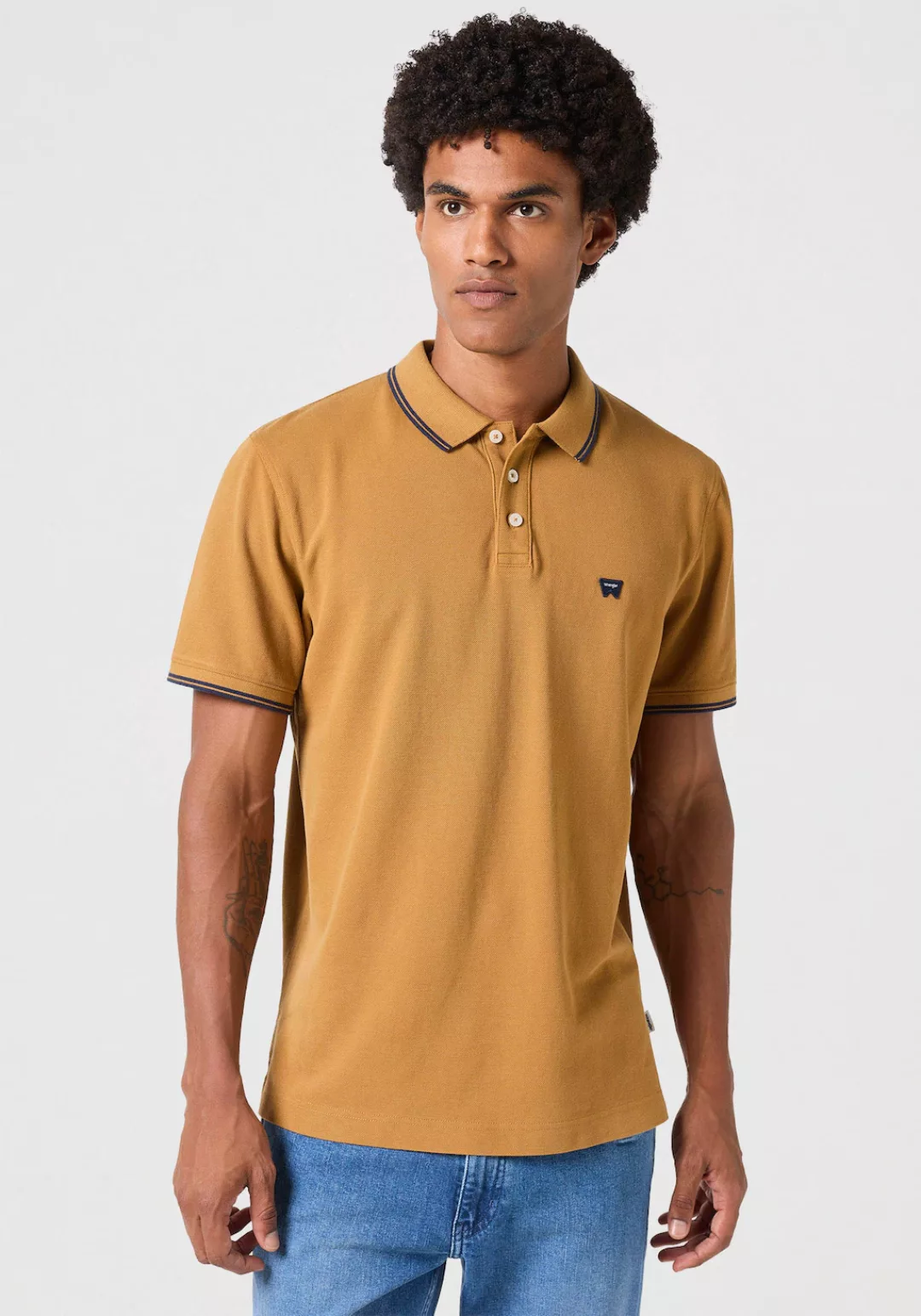 Wrangler Poloshirt POLO SHIRT mit Logostickerei auf der Brust günstig online kaufen