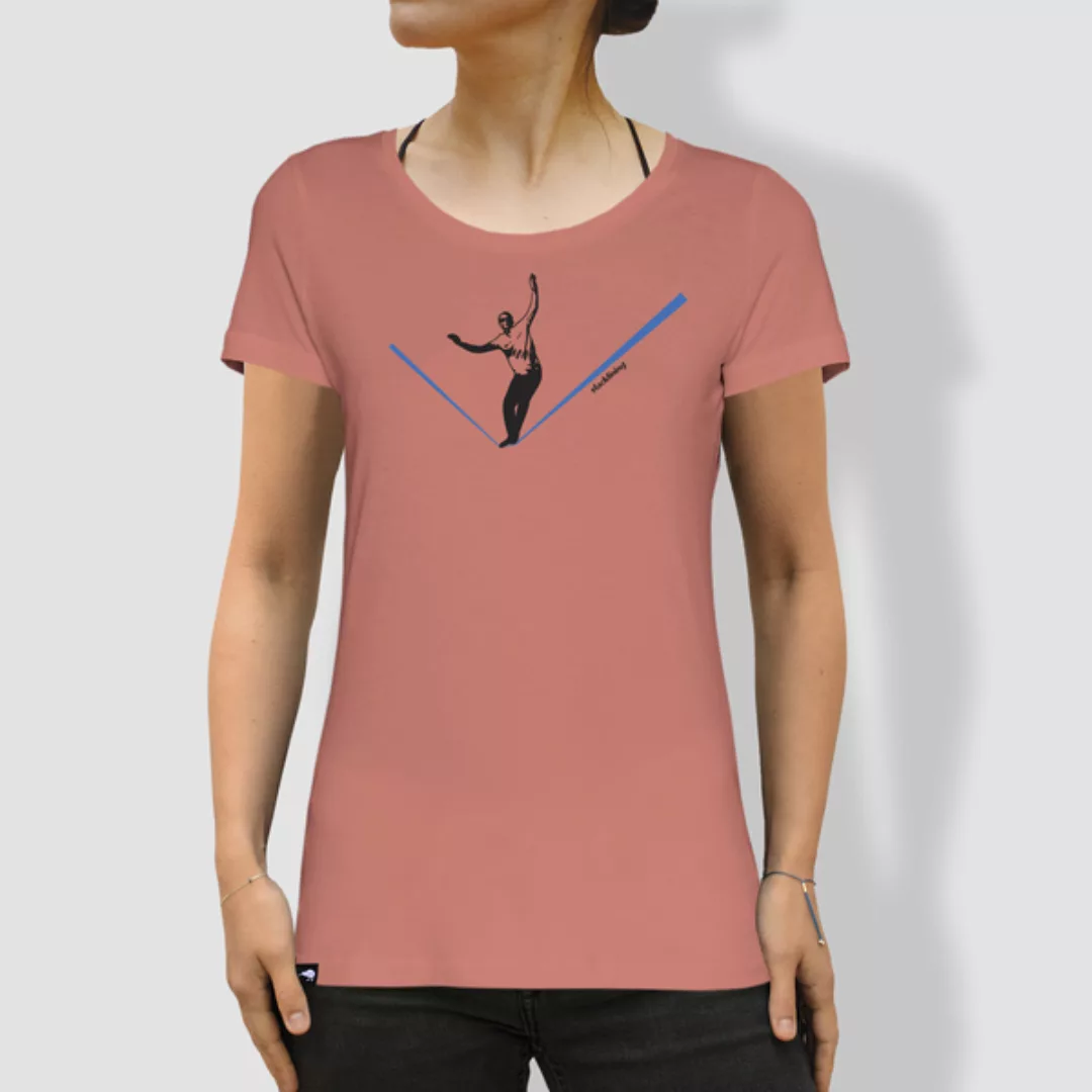 Damen T-shirt, "Balance", Dyed Salty Rose günstig online kaufen