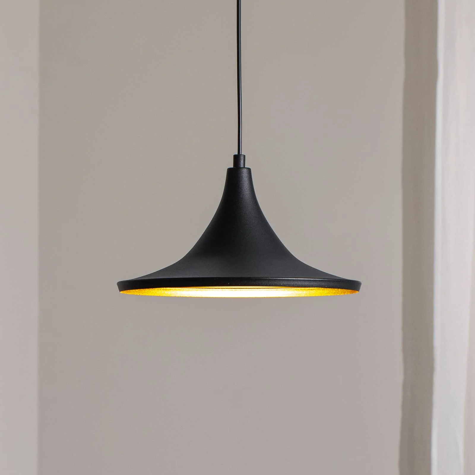 Hängeleuchte Genisy, schwarz, Ø 31 cm, Metall, E27 günstig online kaufen
