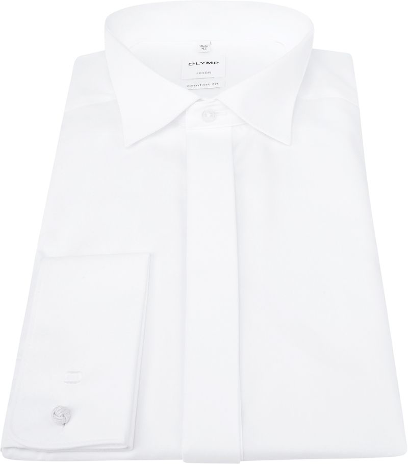 Olymp Luxor Smoking Hemd Weiß Comfort Fit - Größe 45 günstig online kaufen