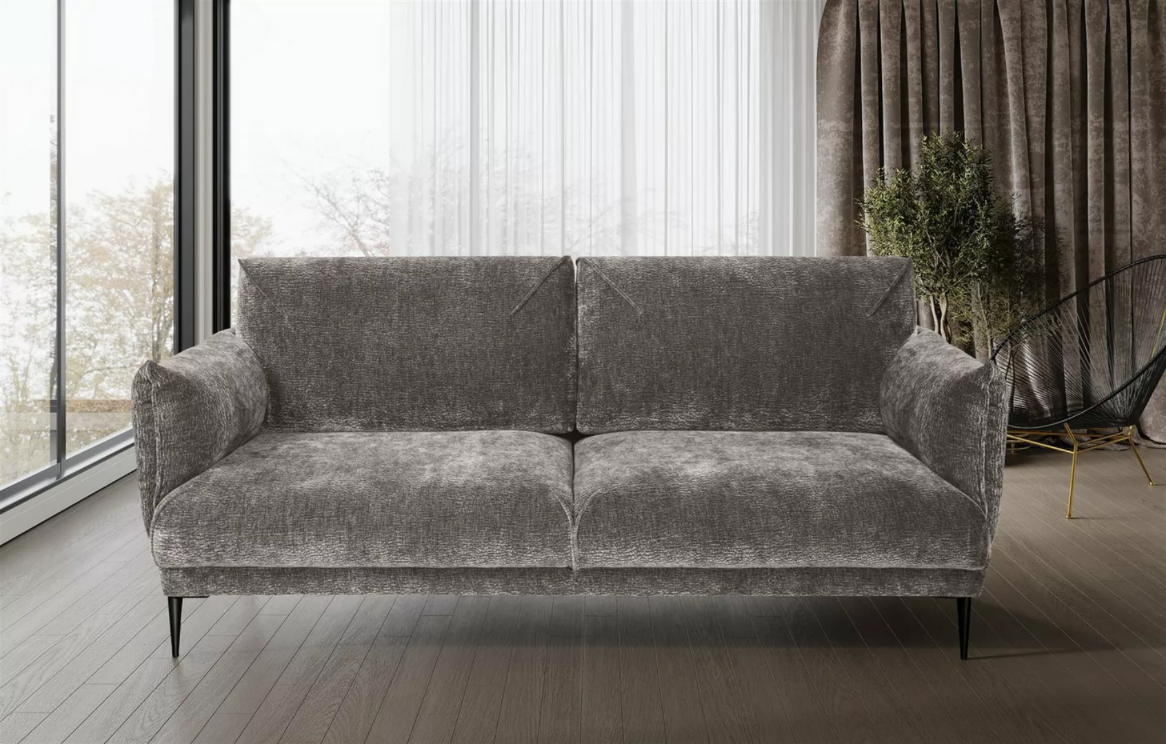 Fun Möbel 3-Sitzer Sofa Designersofa MADISON 3-Sitzer in Stoff, Rundumbezug günstig online kaufen