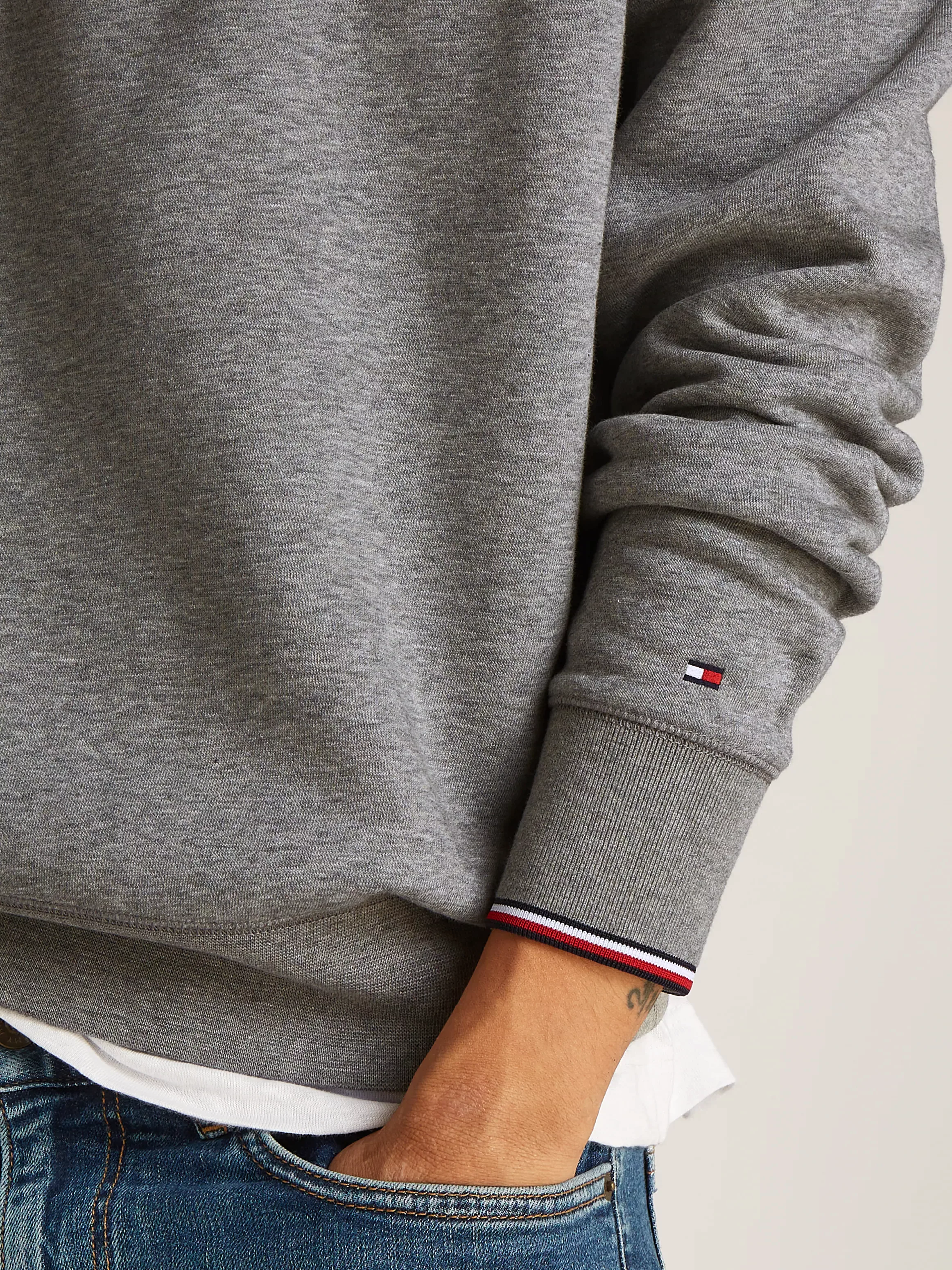 Tommy Hilfiger Sweatshirt "TOMMY LOGO TIPPED CREWNECK" günstig online kaufen