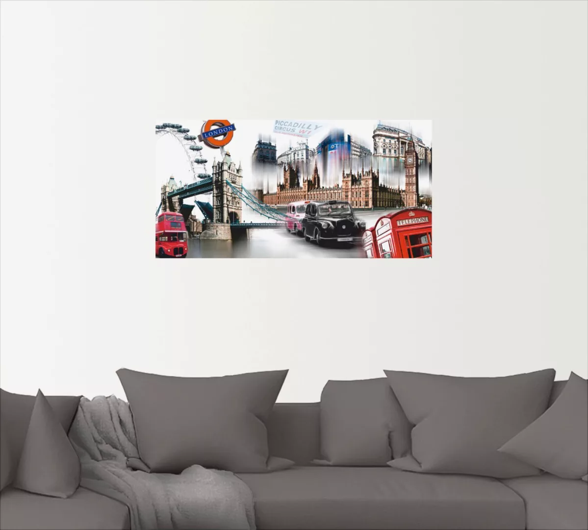 Artland Wandbild "London Skyline Collage IV", Großbritannien, (1 St.) günstig online kaufen