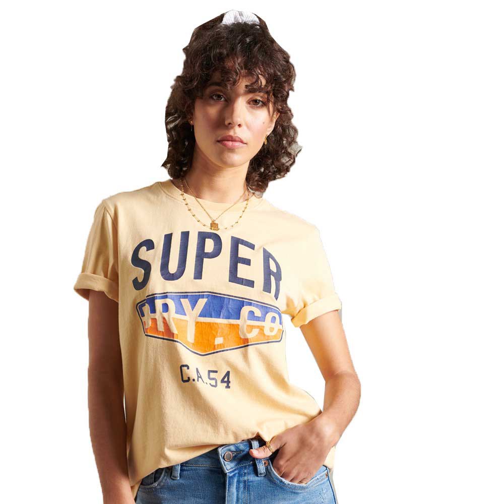 Superdry Cali Surf Classic Crew Kurzarm T-shirt S Mellow Sun günstig online kaufen