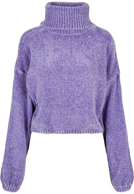 URBAN CLASSICS Sweatshirt Urban Classics Damen Ladies Short Chenille Turtle günstig online kaufen