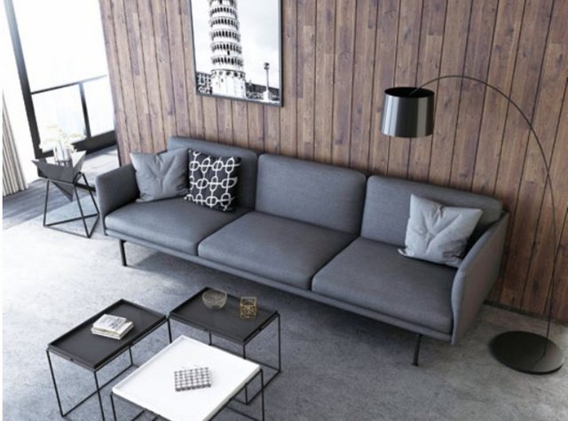 JVmoebel Sofa Designer 3-Sitzer Wohnzimmer Sofa Luxus Polstermöbel 3-er Cou günstig online kaufen