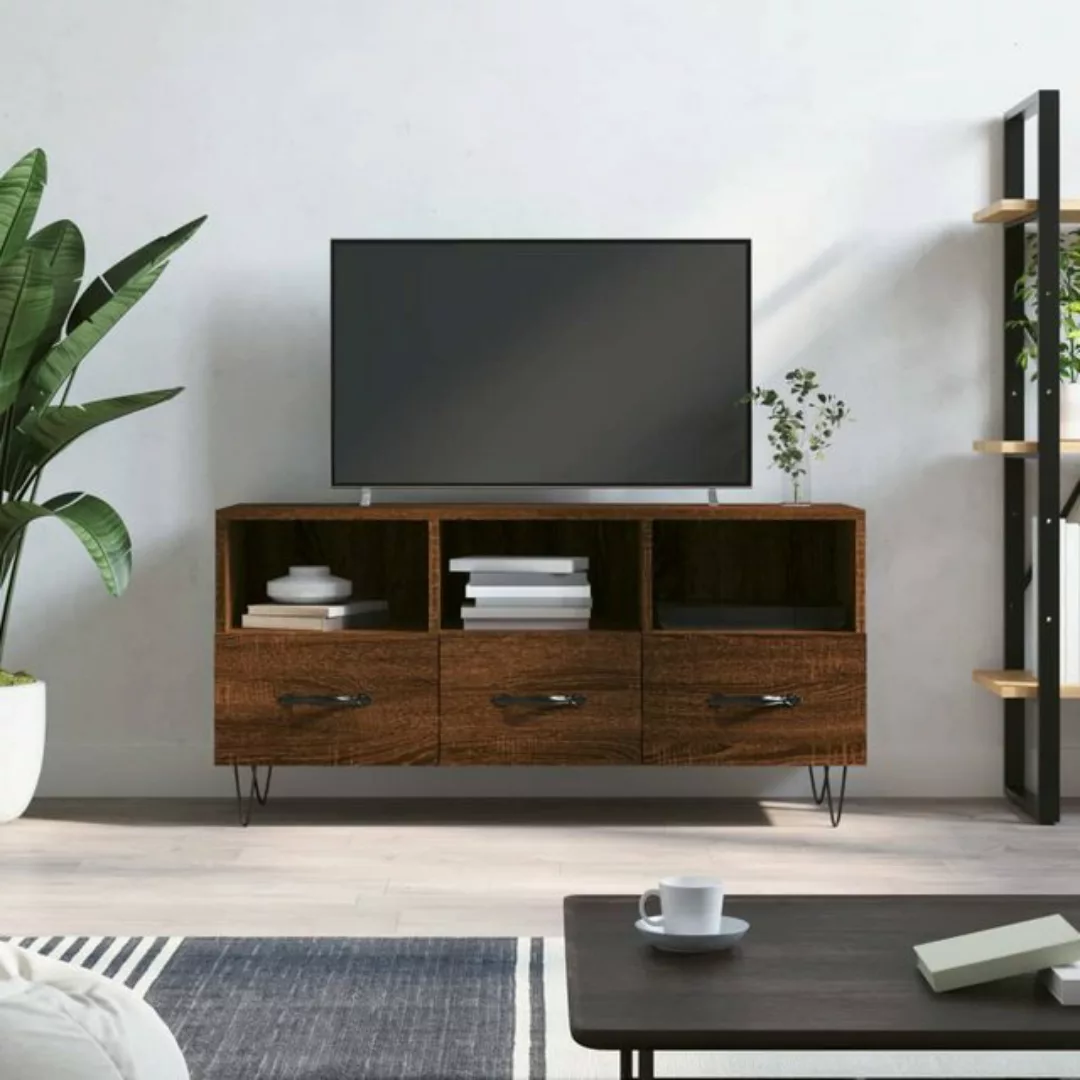 vidaXL TV-Schrank TV-Schrank Braun Eichen-Optik 102x36x50 cm Spanplatte günstig online kaufen