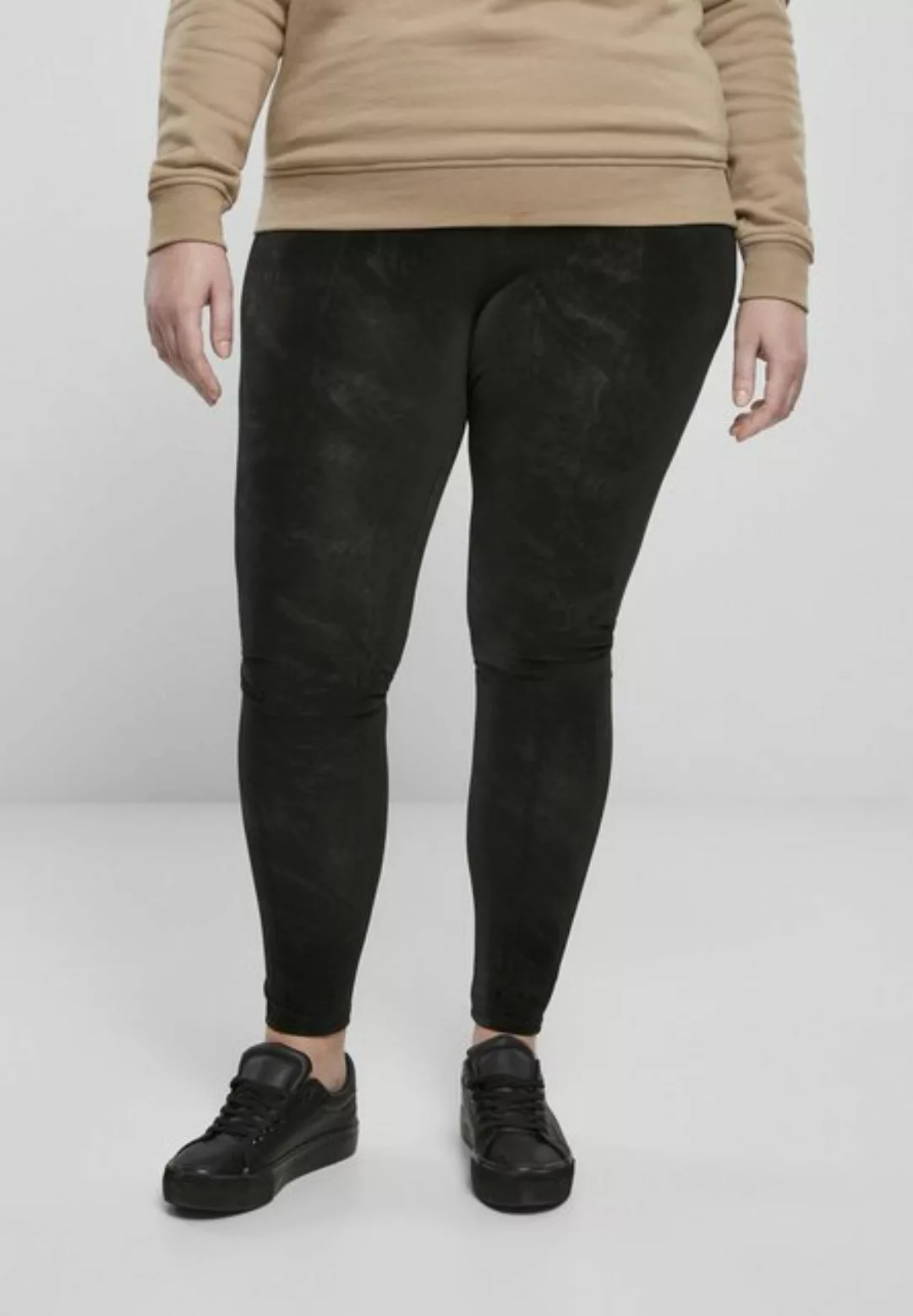 URBAN CLASSICS Leggings Damen Ladies Washed Faux Leather Pants (1-tlg) günstig online kaufen