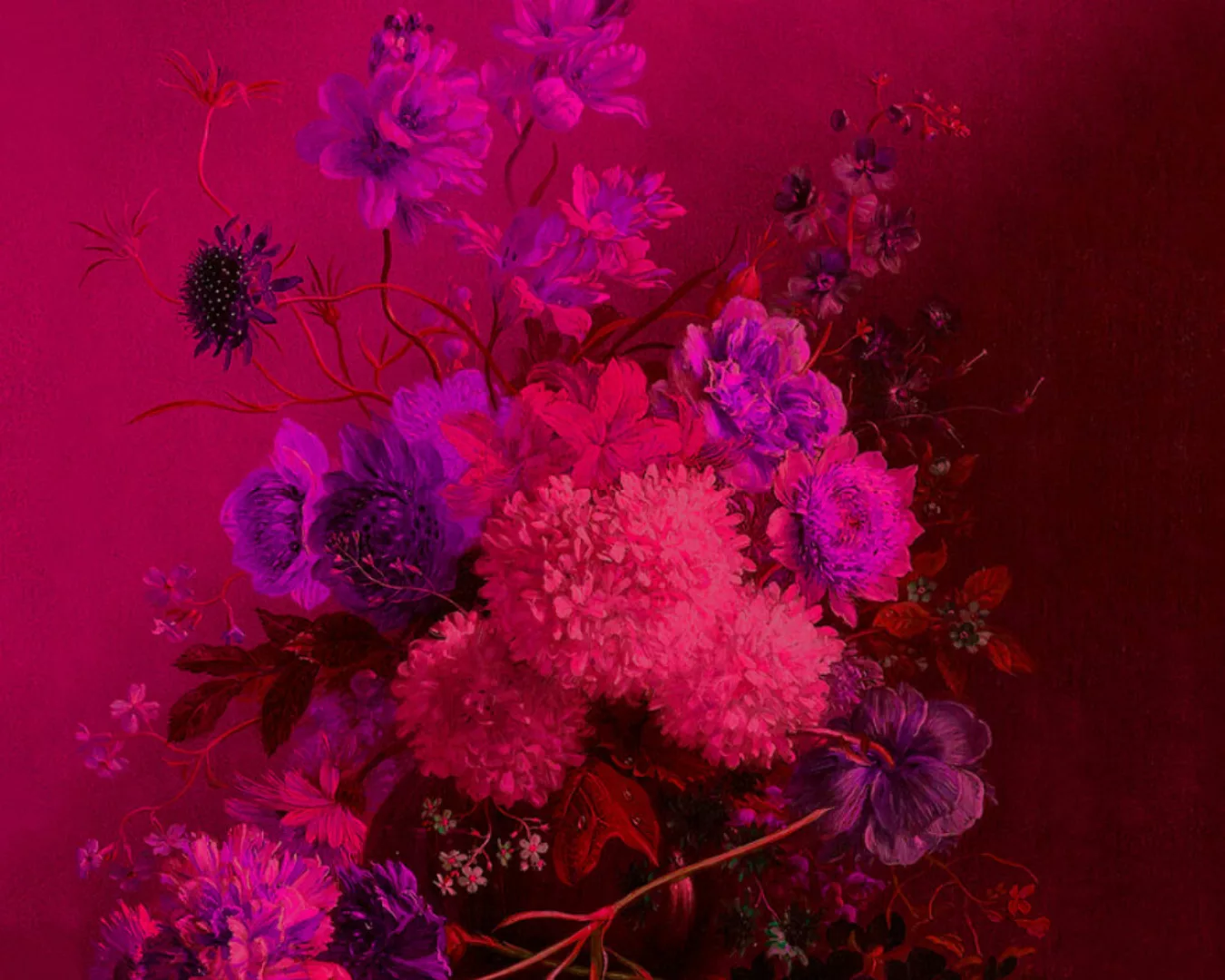 Fototapete "Bouquet Vibran 2" 3,00x2,70 m / Glattvlies Brillant günstig online kaufen