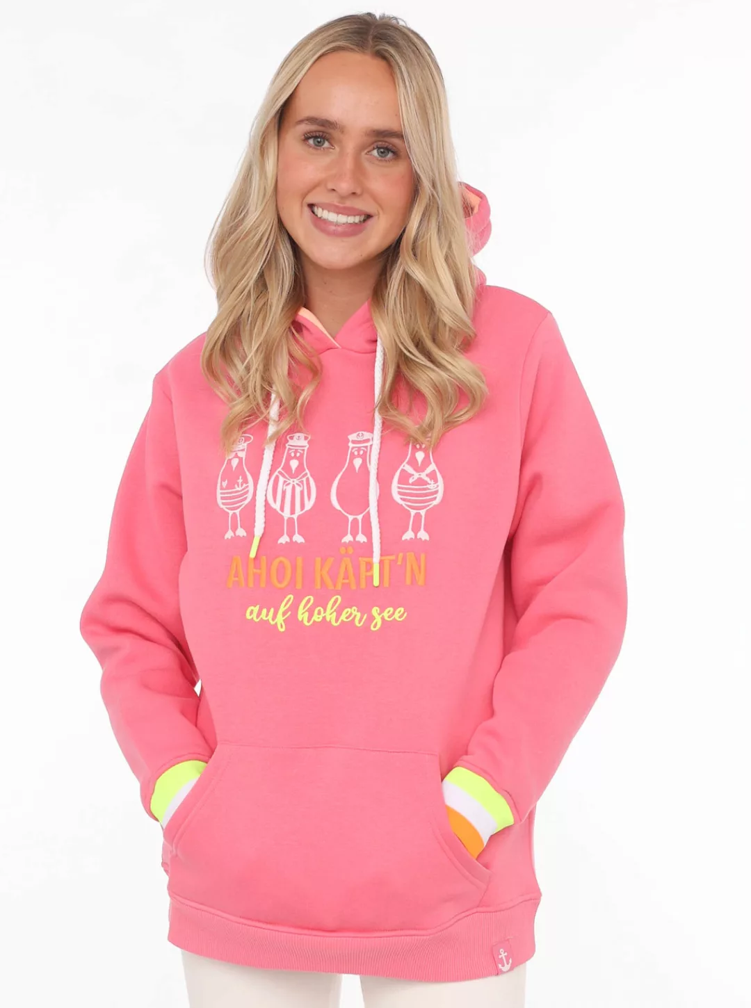 Zwillingsherz Hoodie "Ahoi Käpt'n" mit maritimer günstig online kaufen
