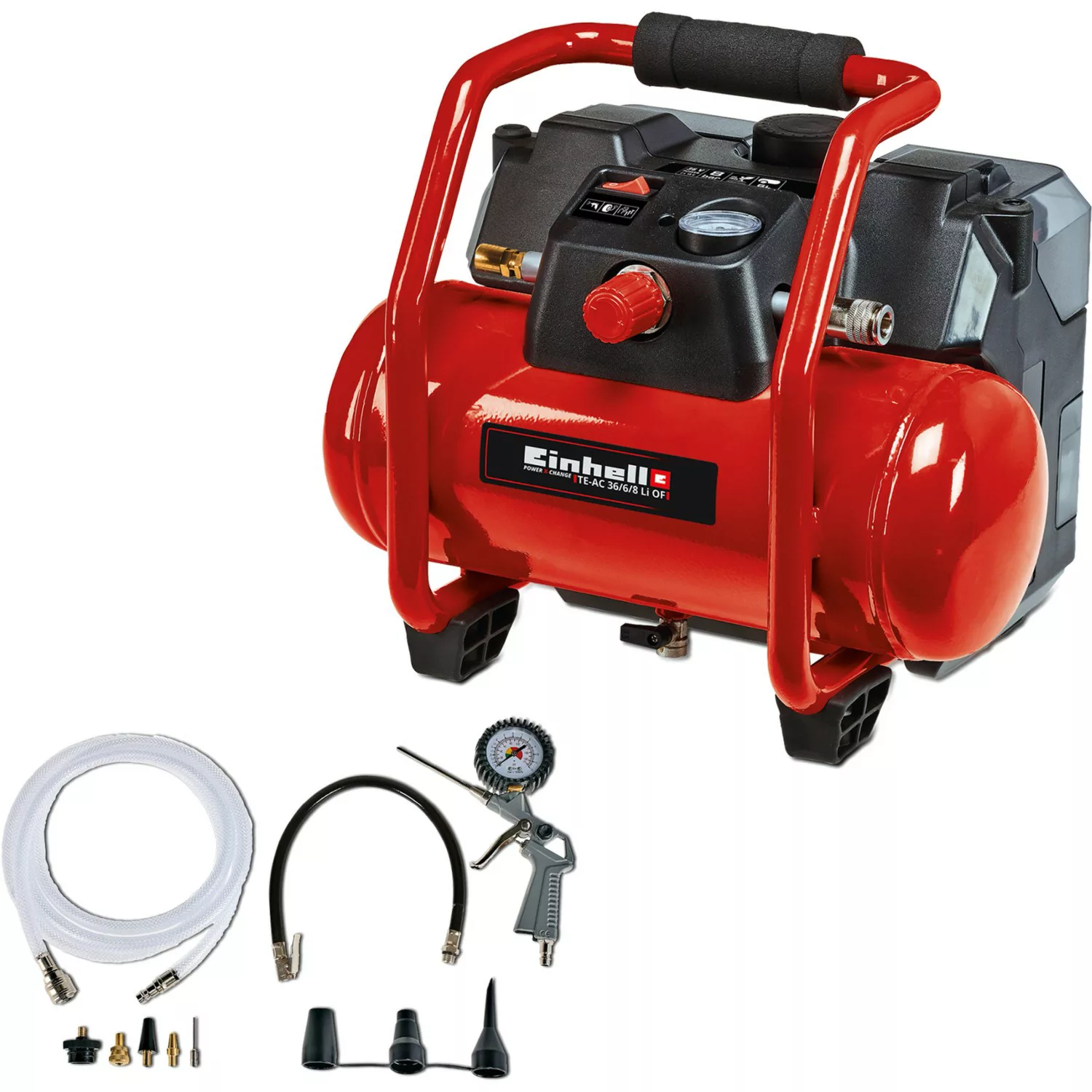 Einhell Power X-Change Akku-Kompressor TE-AC 36/6/8 Li OF Set Solo günstig online kaufen