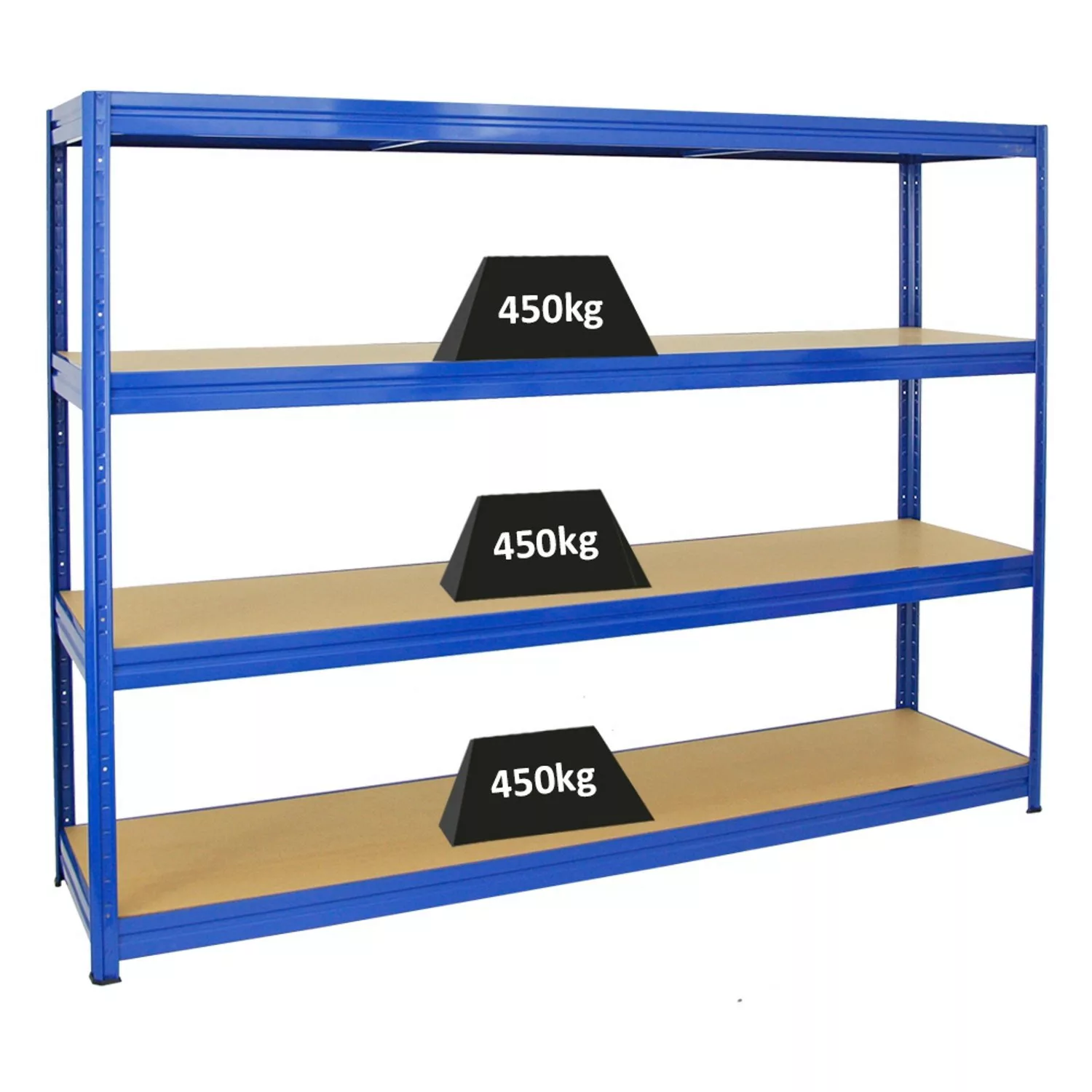 PROREGAL Schwerlastregal Dino HxBxT 180 x 240 x 60 cm Fachlast 450 kg Blau günstig online kaufen