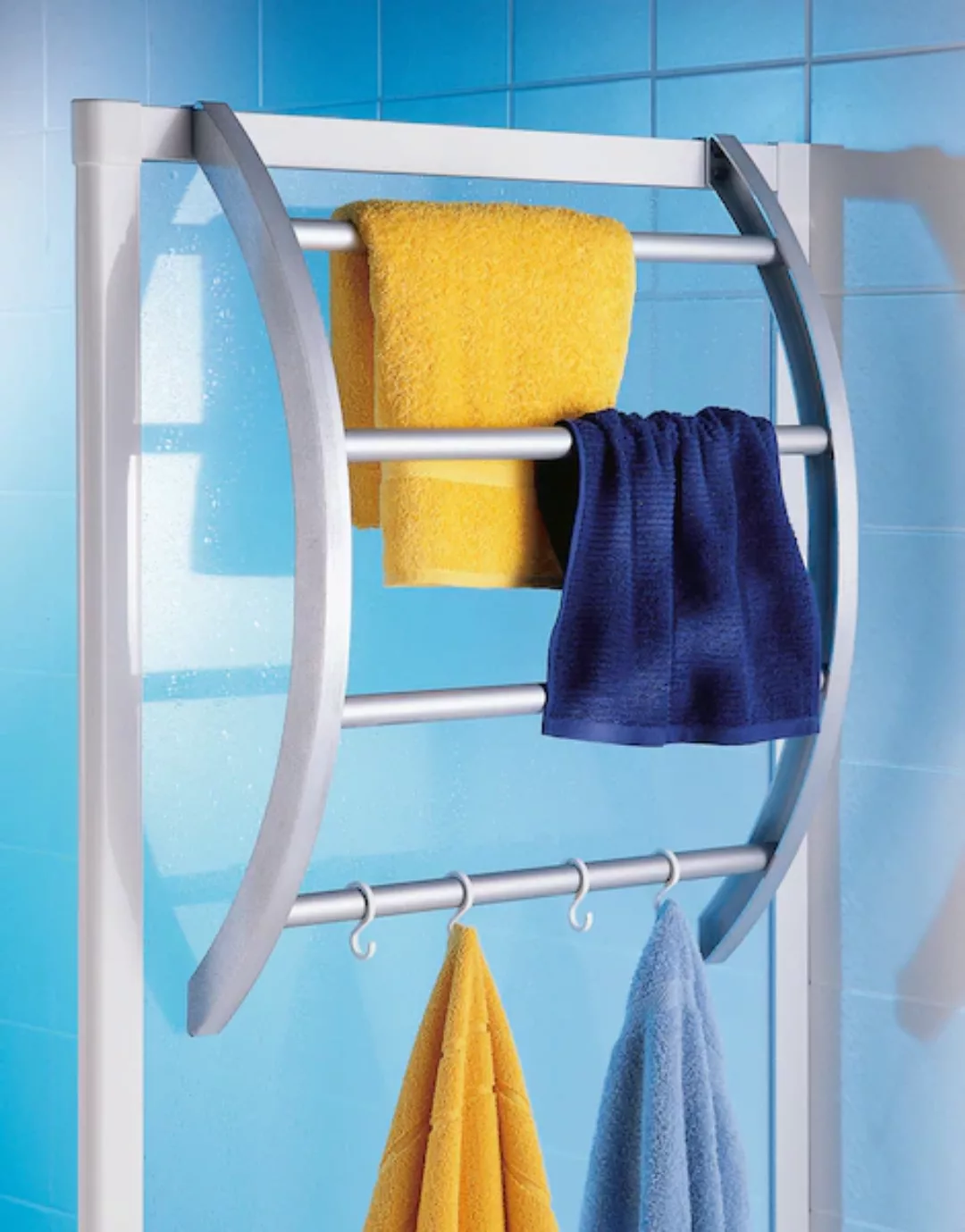Ruco Handtuchhalter, Kunststoff/Aluminium, Befestigung ohne Bohren - einfac günstig online kaufen