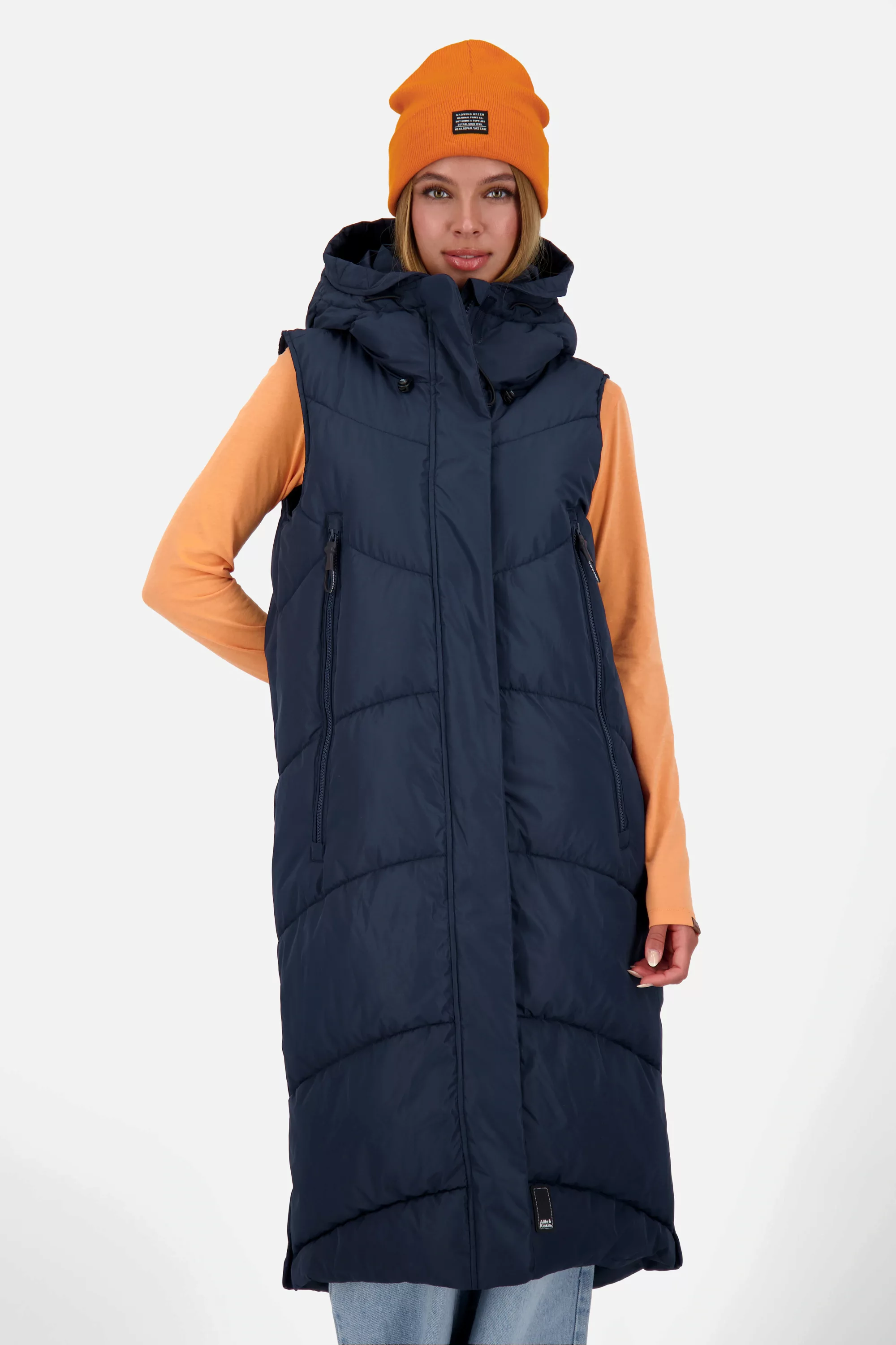 Alife & Kickin Steppweste "JuneAK A Long Vest Damen Steppweste, Longweste, günstig online kaufen