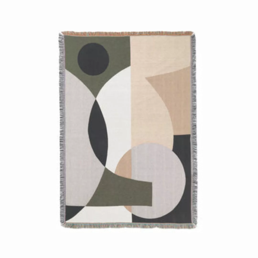 Plaid Entire textil bunt / Wandbehang - 120 x 170 cm - Baumwolle - Ferm Liv günstig online kaufen