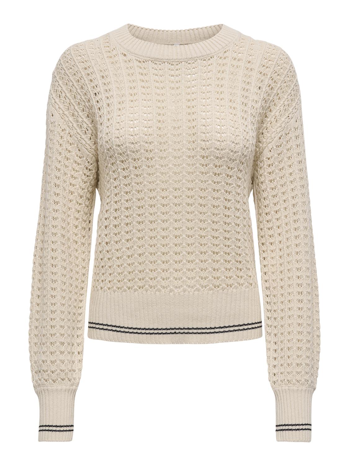 ONLY Strickpullover "ONLASA LS DETAIL O-NECK CC KNT" günstig online kaufen