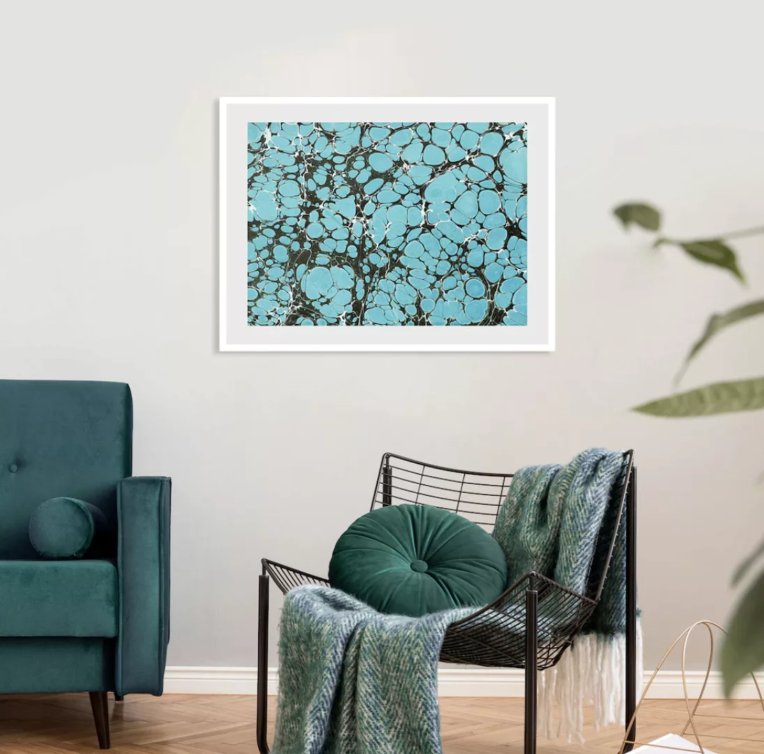 queence Bild "Flora", Abstrakt, Abstrakt, Marmor, gerahmt günstig online kaufen