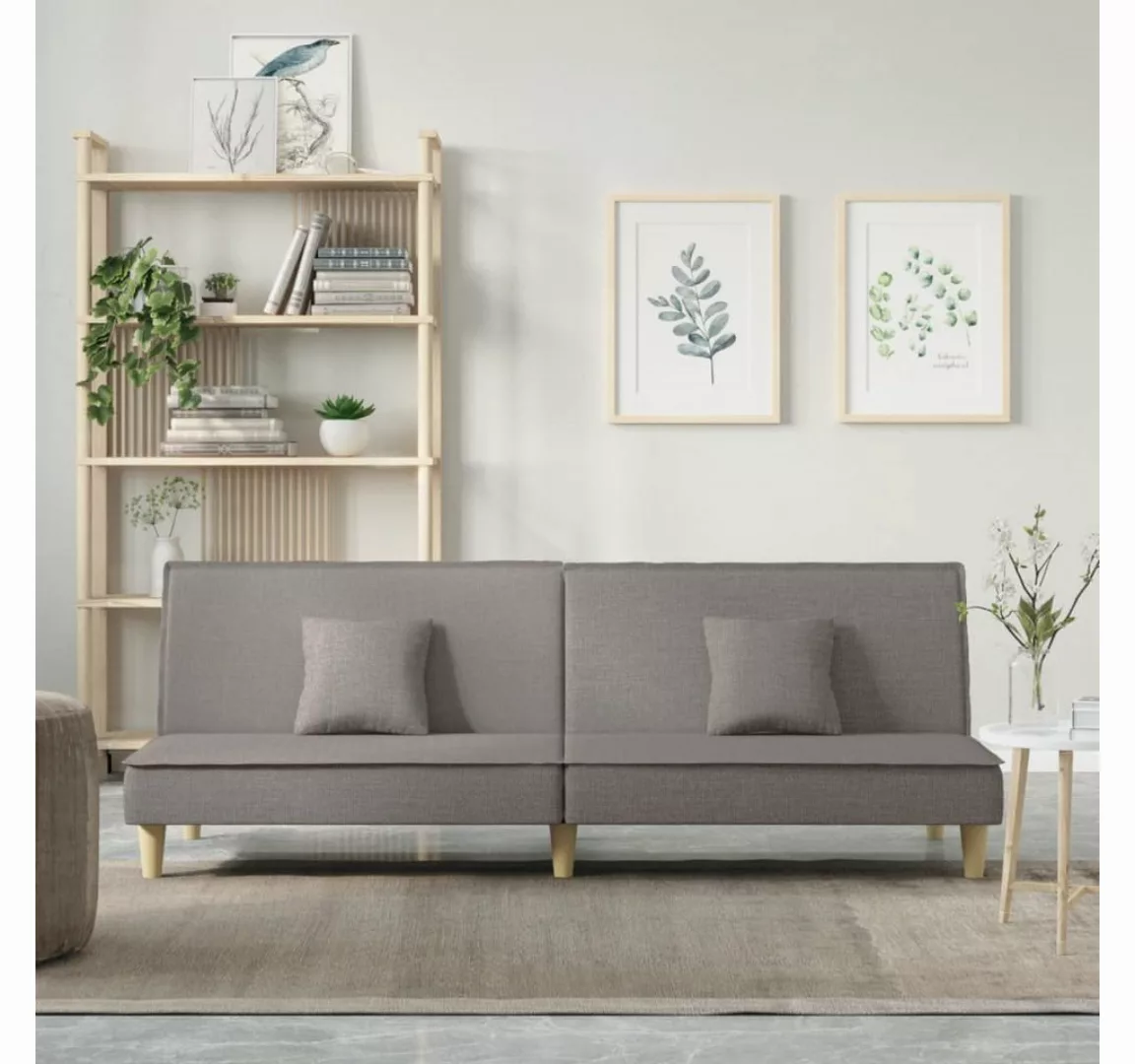 vidaXL Sofa Schlafsofa Taupe Stoff günstig online kaufen