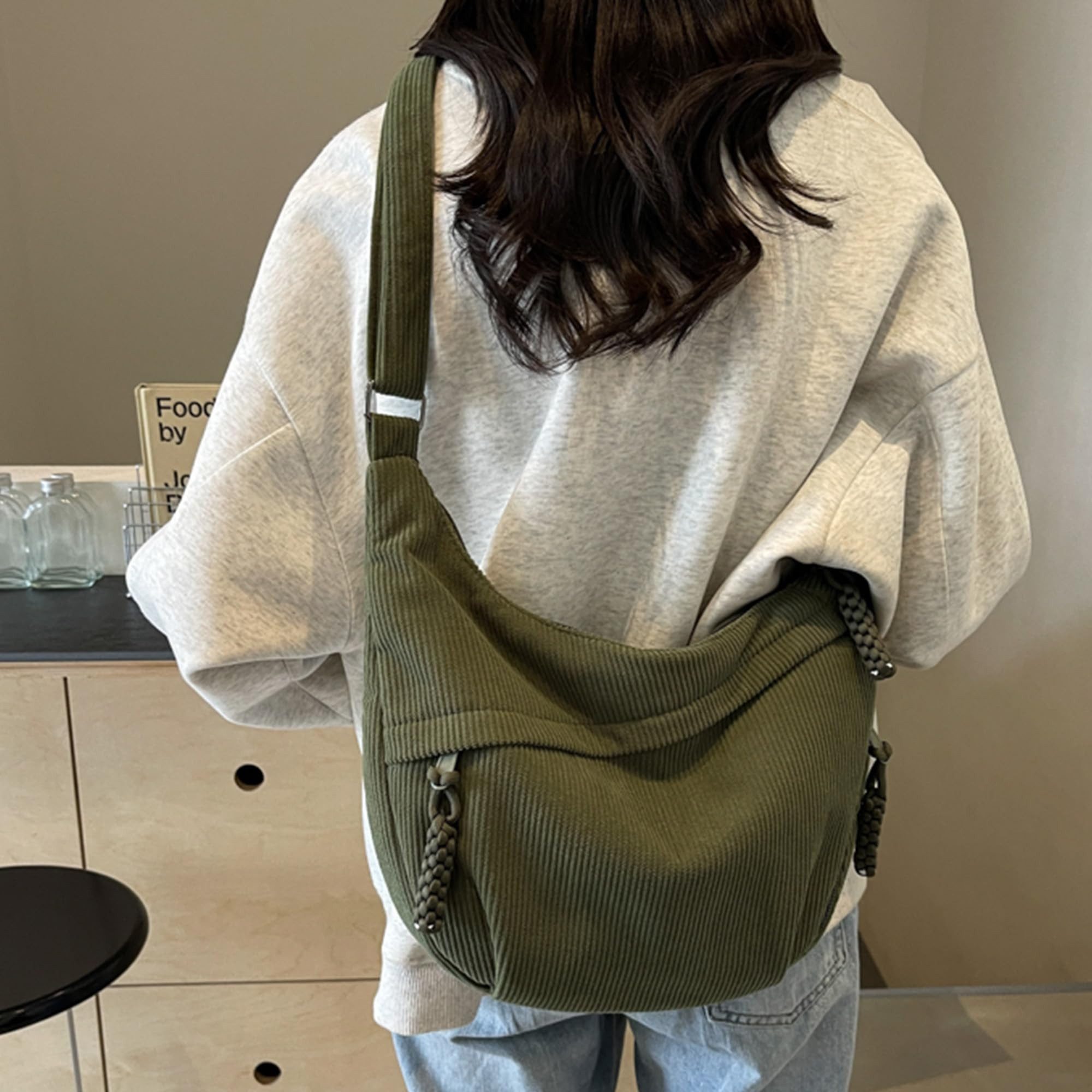 Coonoor Umhängetasche Schultertasche Damen Kordsamt-Schultertasch, Mit günstig online kaufen