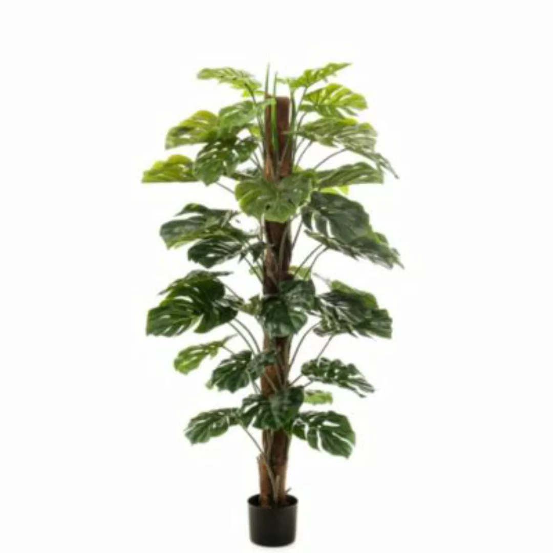 Emerald Kunstpflanze Monstera an Stangen 150 cm Dekorationspflanze grün günstig online kaufen