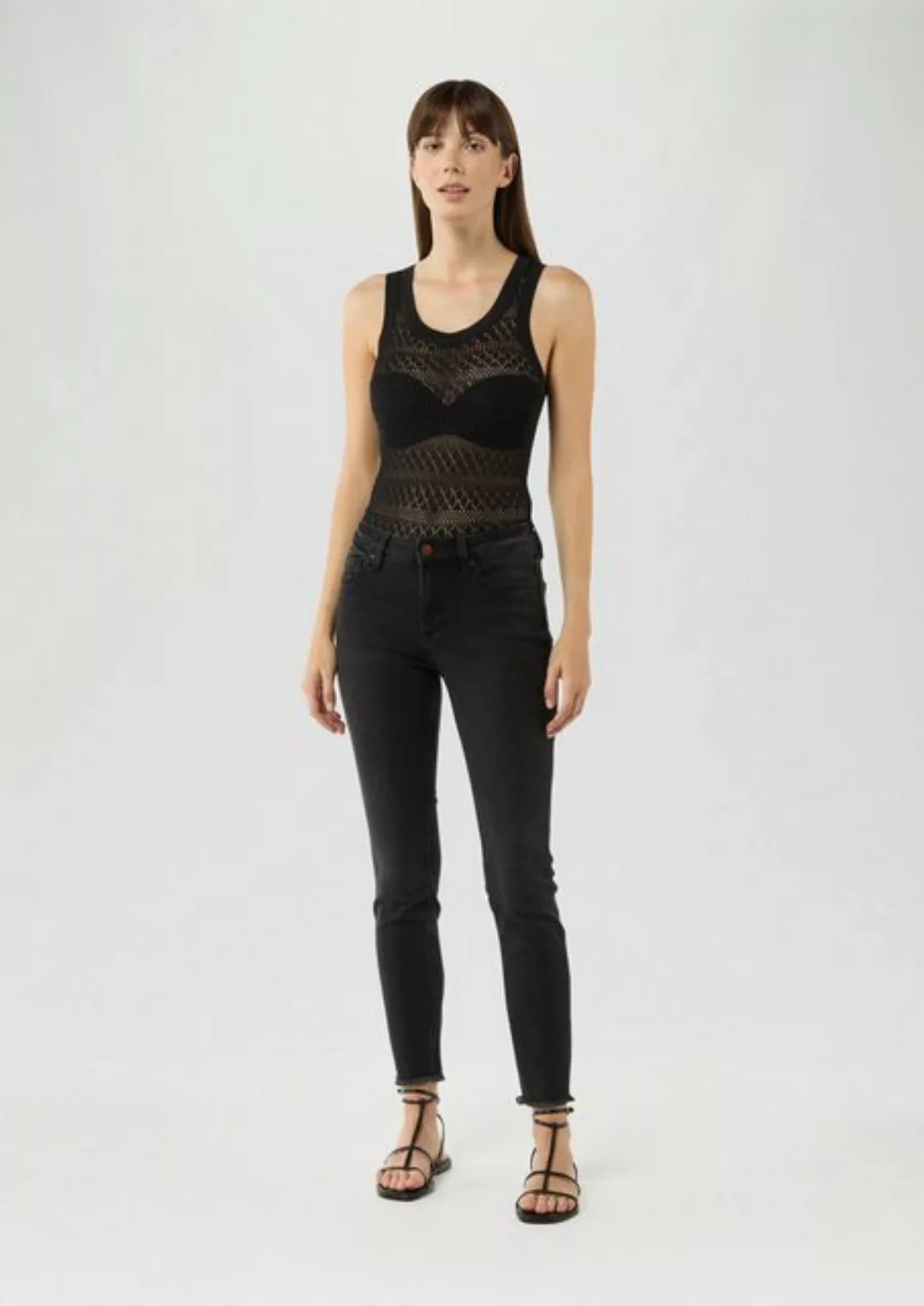 QS 7/8-Hose Ankle-Jeans Sadie / Mid Rise / Skinny Leg / Super Stretch günstig online kaufen