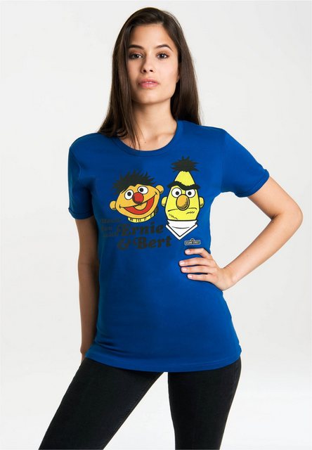 LOGOSHIRT T-Shirt Ernie und Bert mit lizenziertem Originaldesign günstig online kaufen