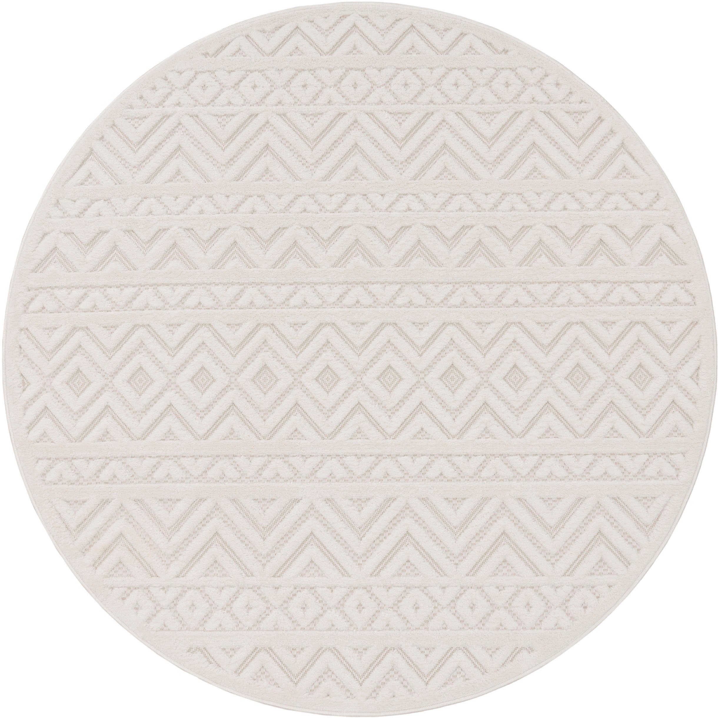 Paco Home Teppich Livorno 673, rund, günstig online kaufen